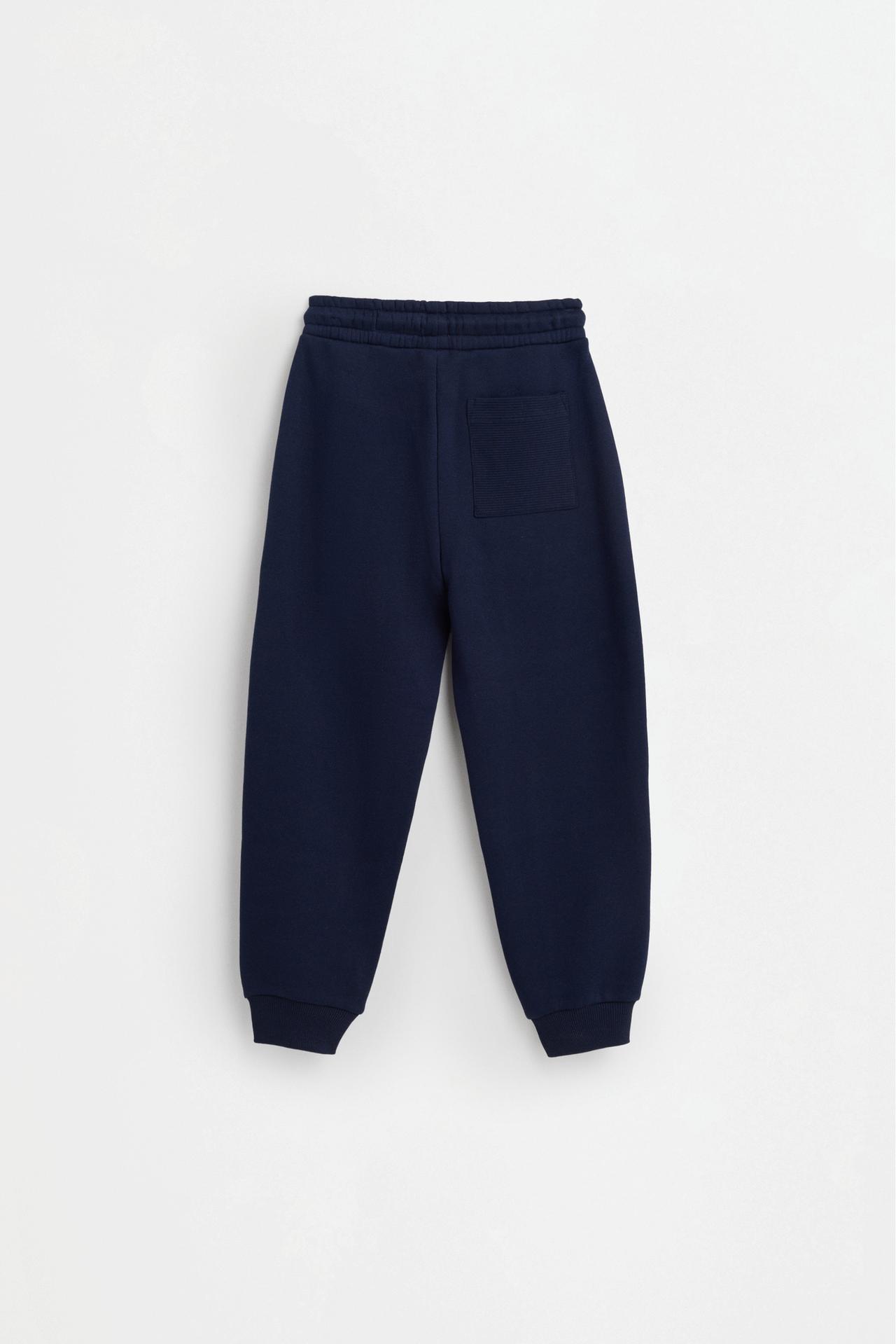Ottoman plush joggers — NAVY