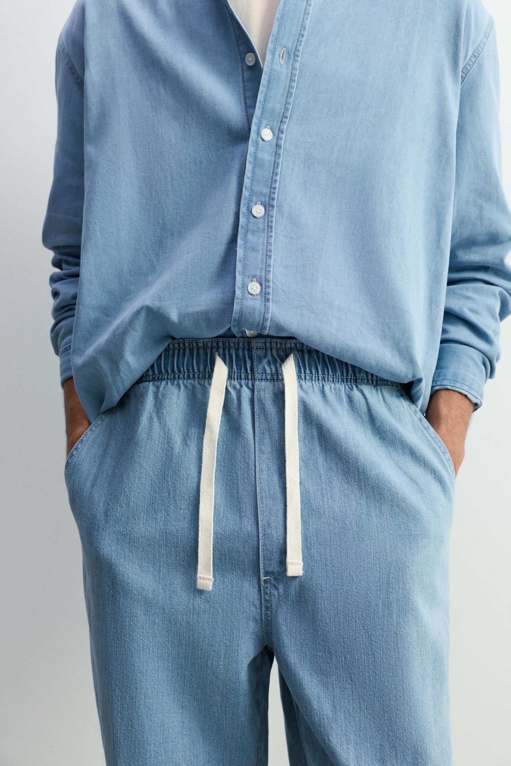 Baggy jogger jeans — PALE BLUE