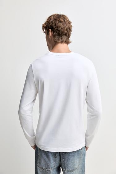Basic long sleeve T-shirt — WHITE 4