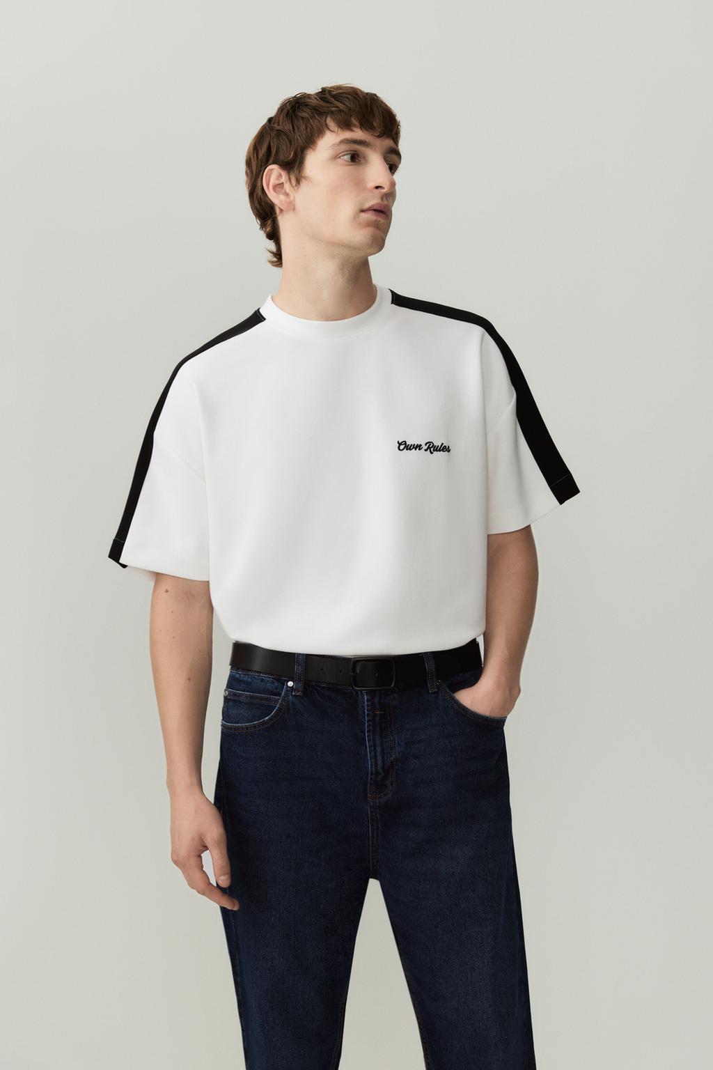 Interlock T-shirt with band