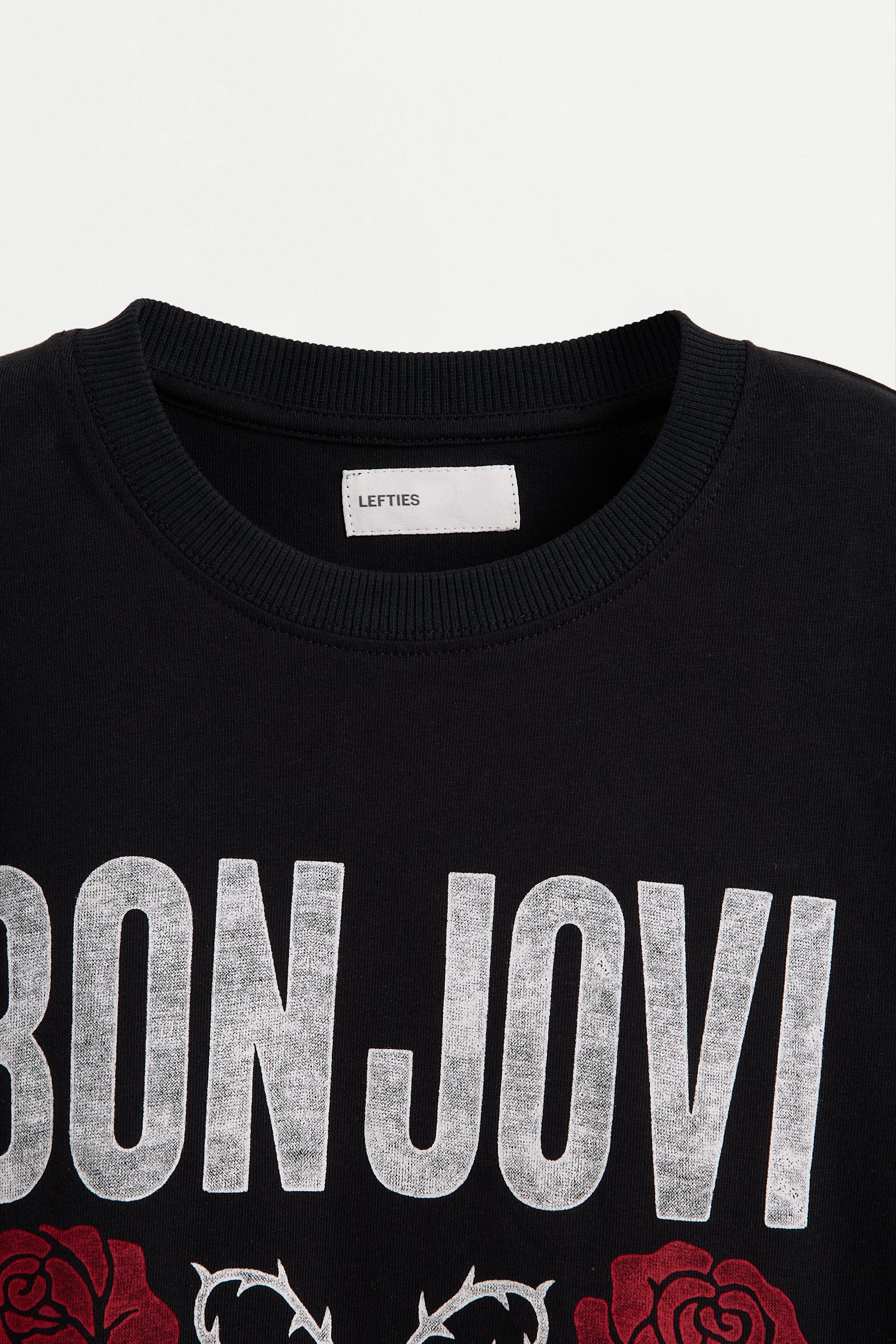 Bon Jovi ©Universal T-shirt with lace — ANTHRACITE GREY