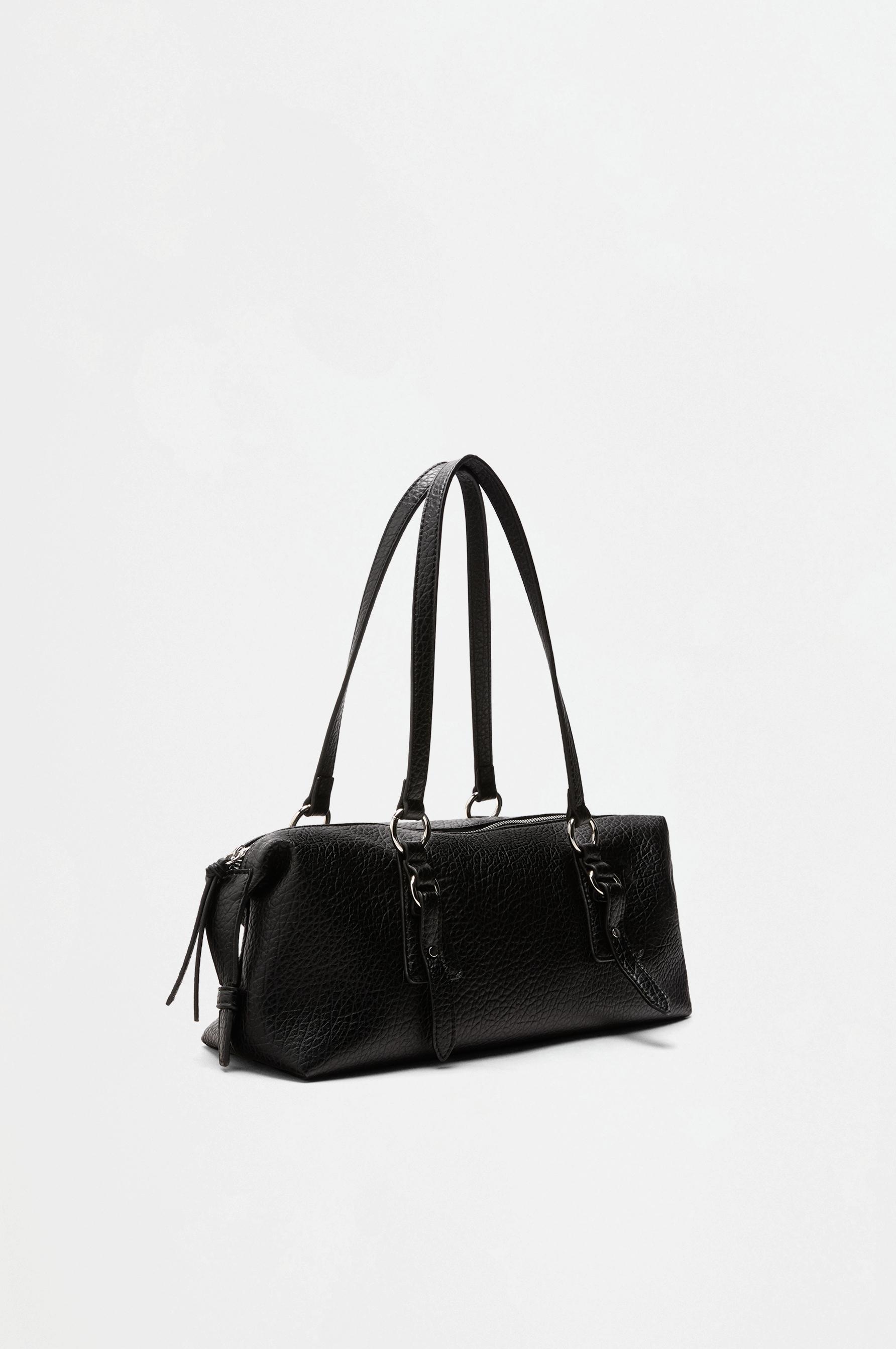 Ring shoulder bag — BLACK
