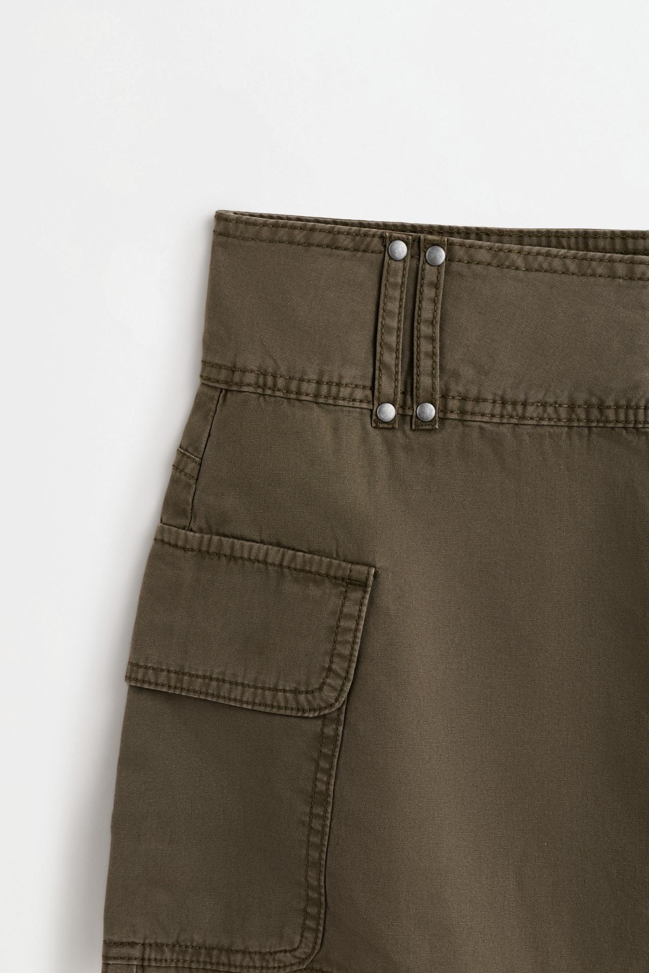 Cargo skirt — DARK KHAKI