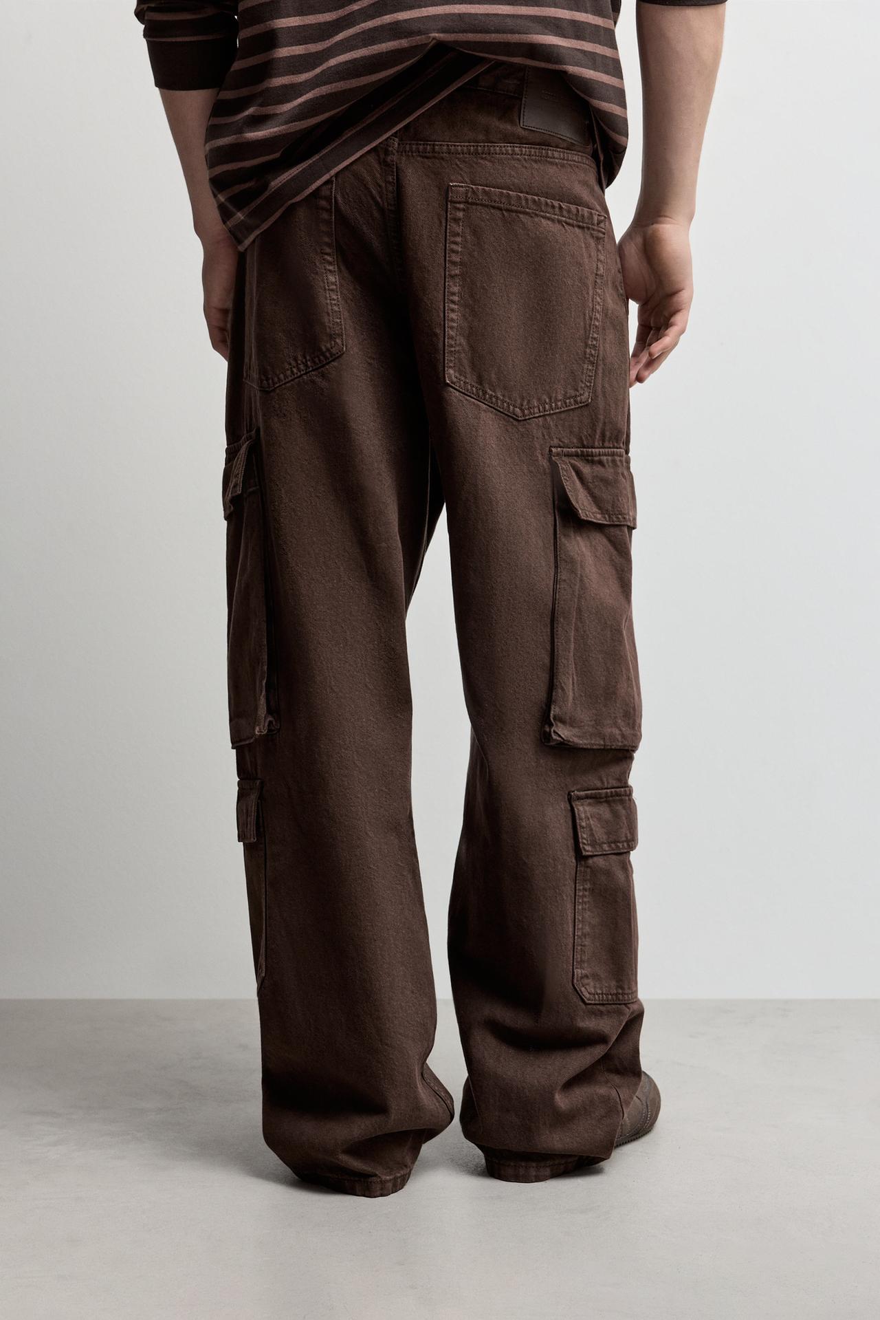Multipocket baggy jeans — CHOCOLATE