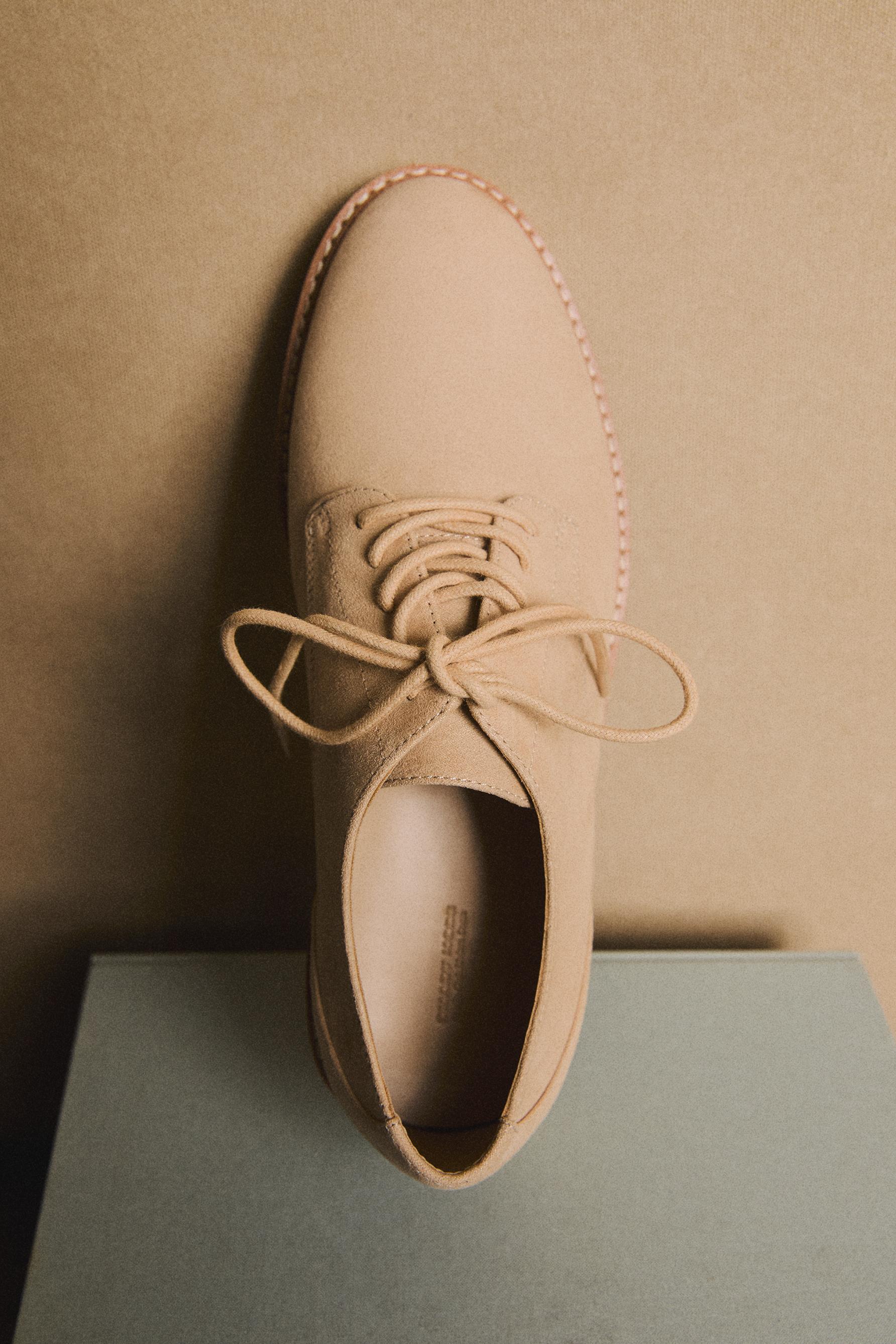 Blucher dress shoe — BEIGE