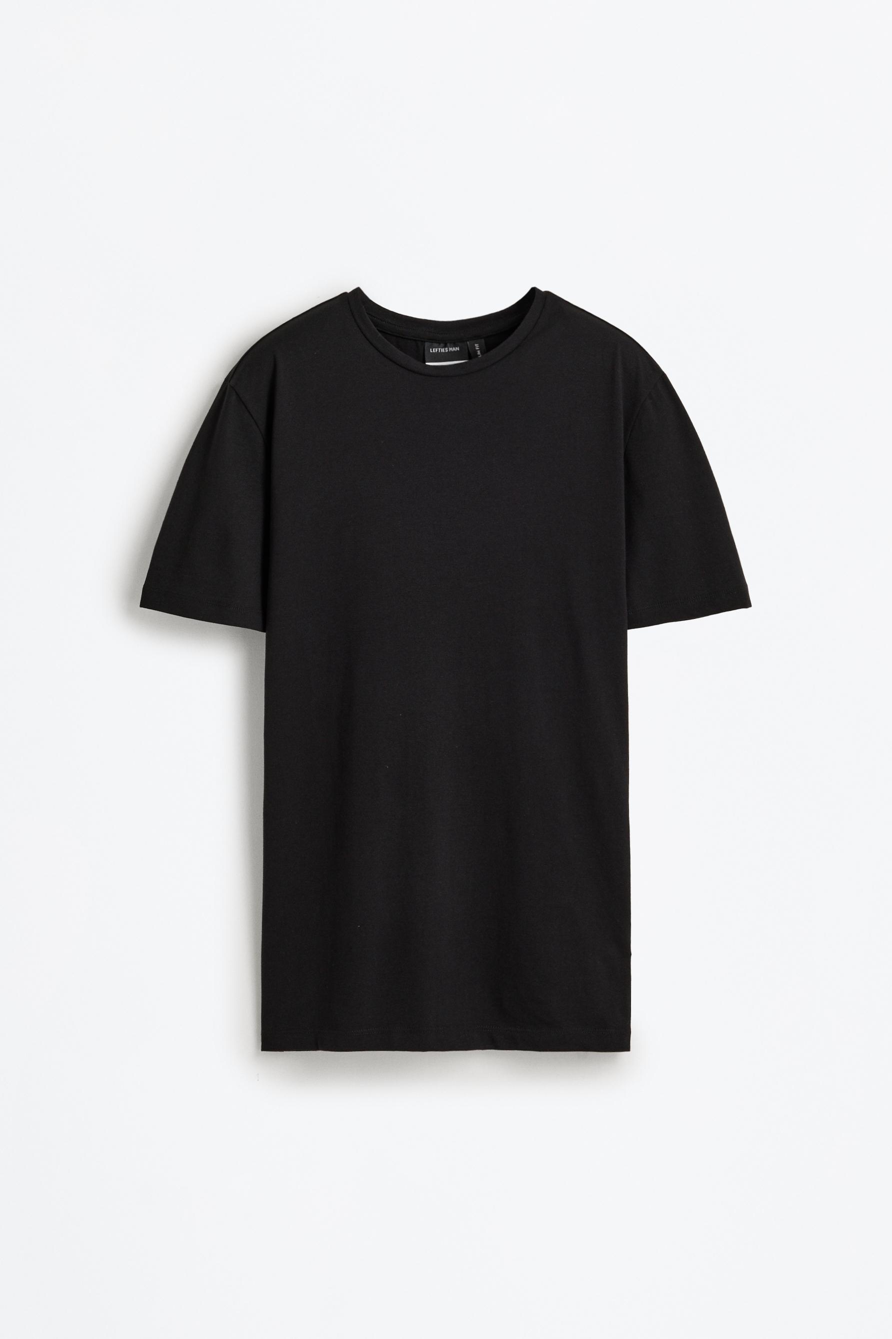 Soft slim fit T-shirt — BLACK