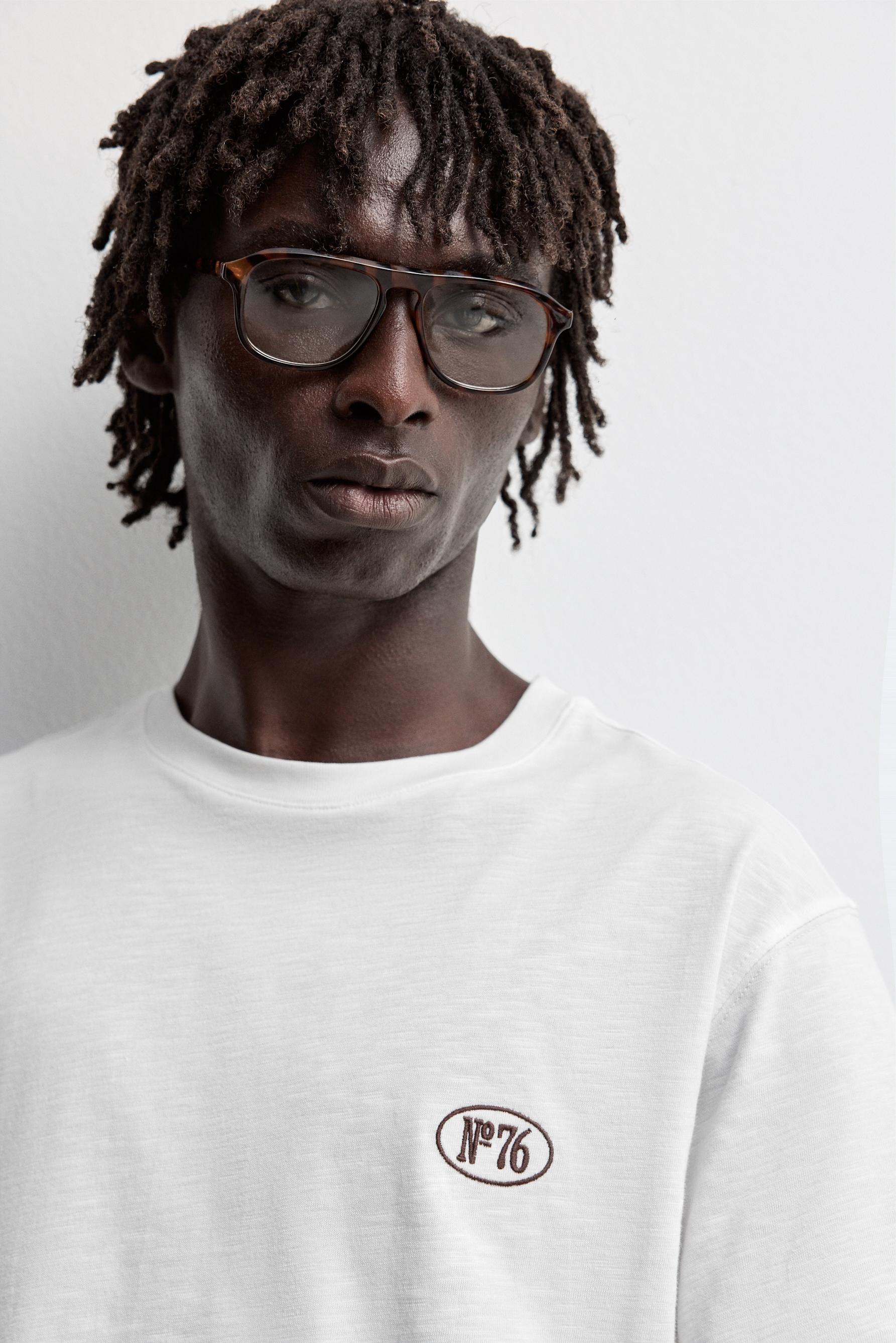 Embroidered T-shirt — BUTTER