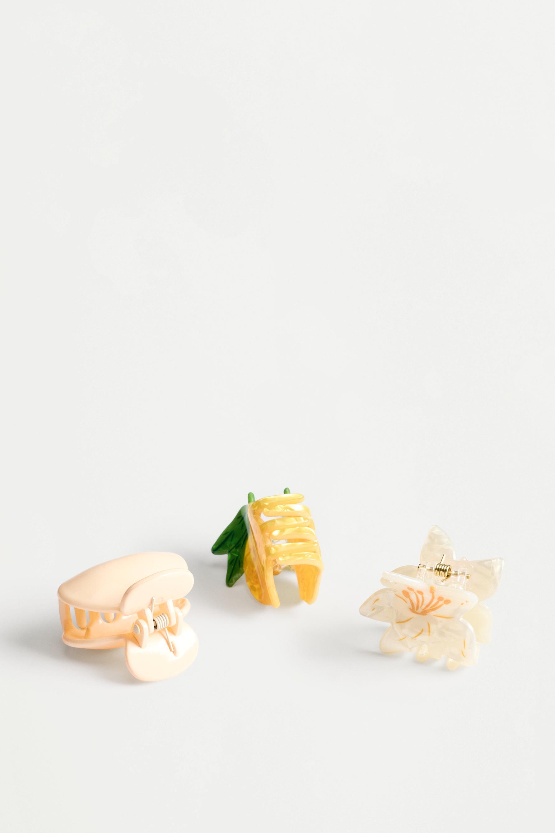 Assorted hair clips (3-pack) — VARIOUS