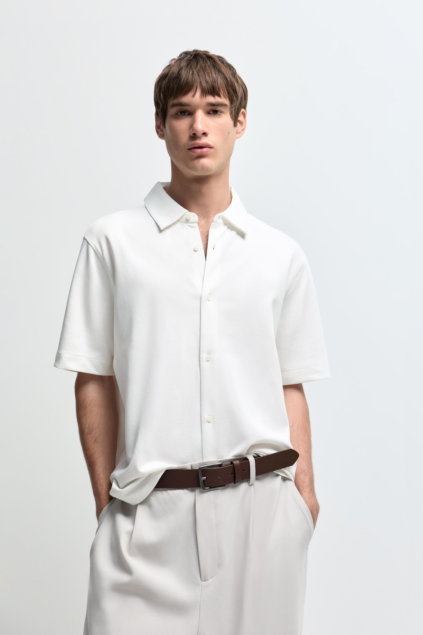 Interlock shirt — OFF WHITE