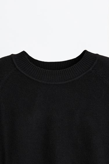 Round neck sweater — BLACK 7