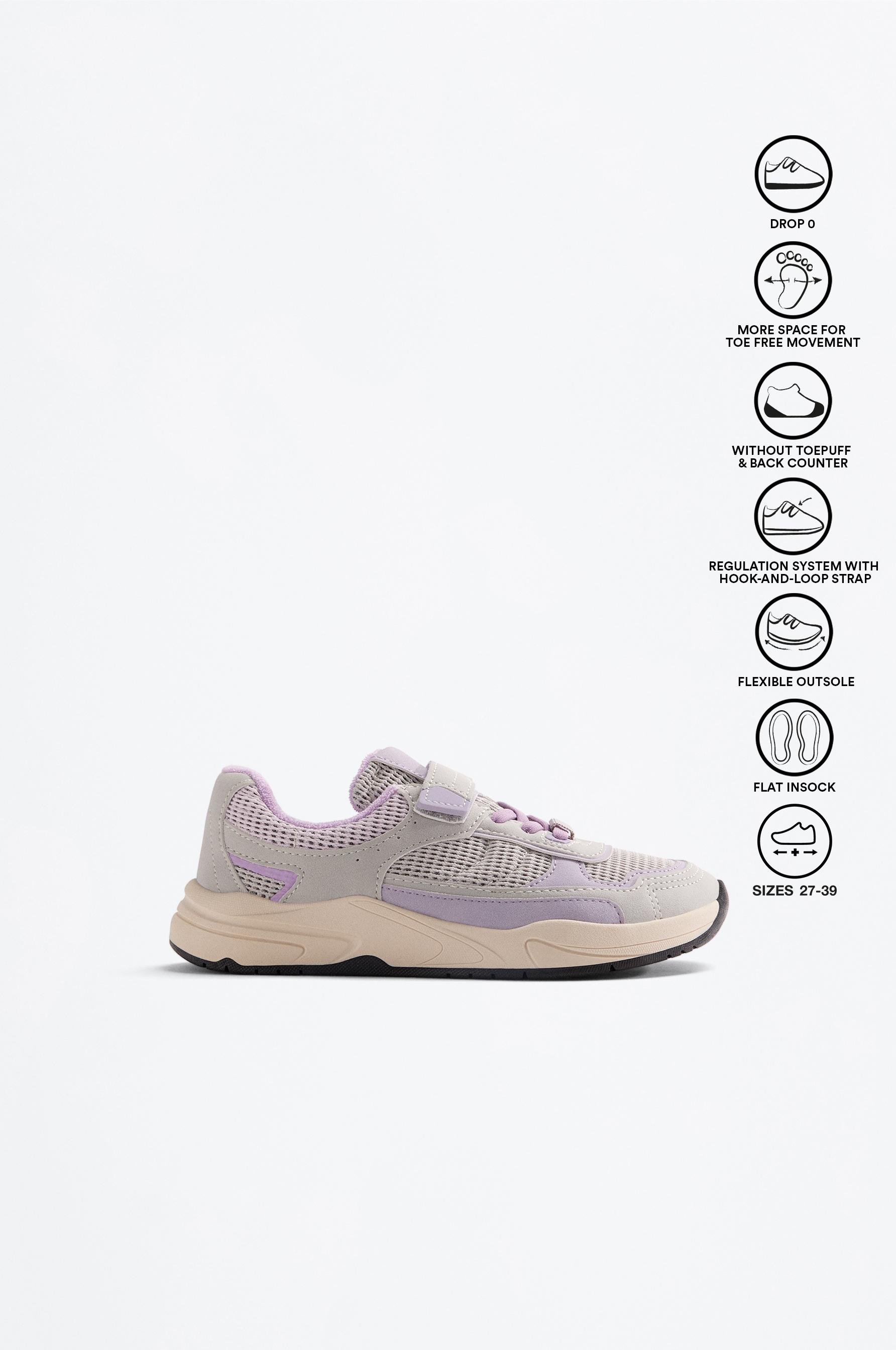 CASUAL BAREFOOT SNEAKER — MAUVE