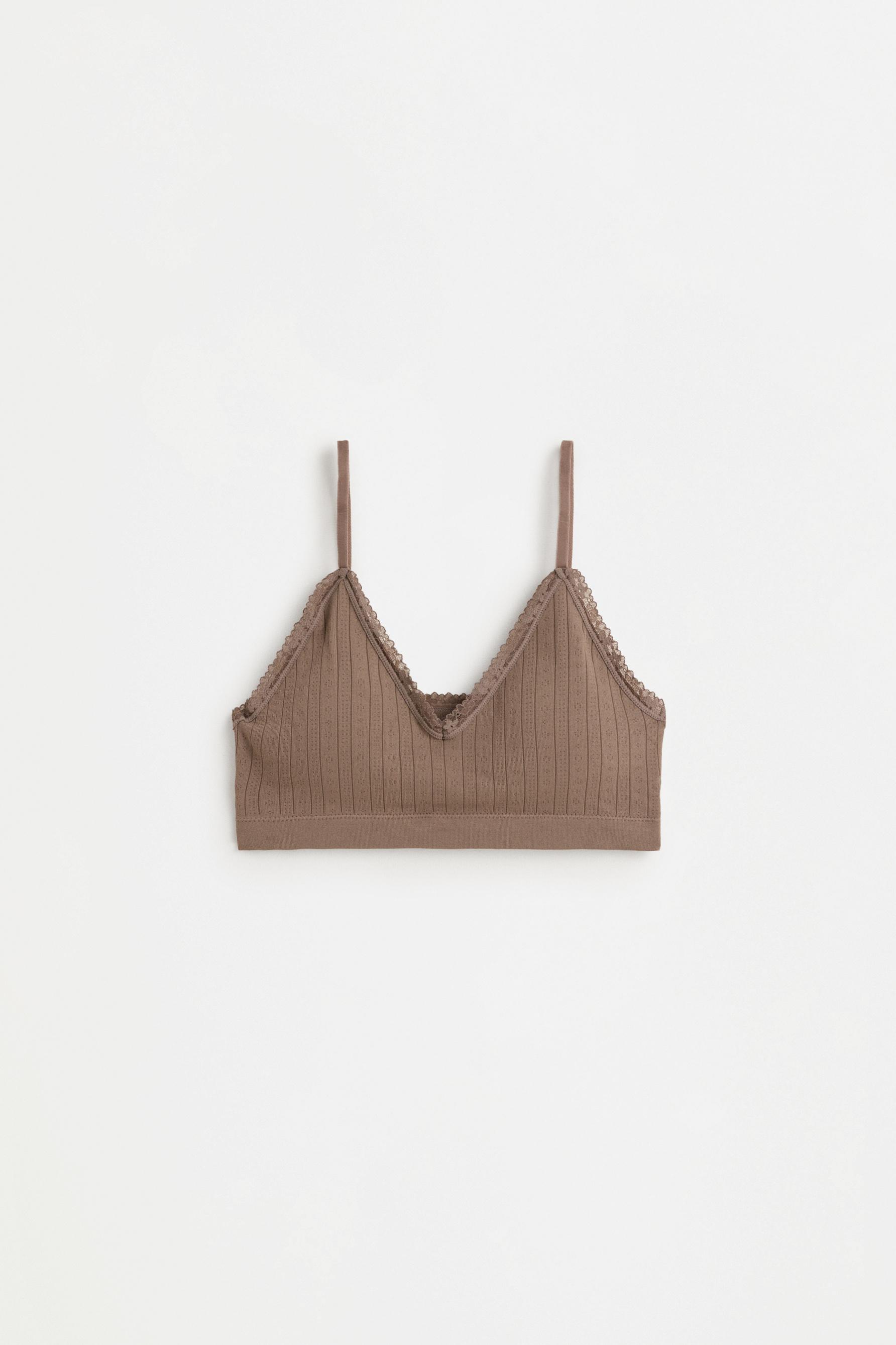 Lace bra tops (Pack of 2) — CHOCOLATE