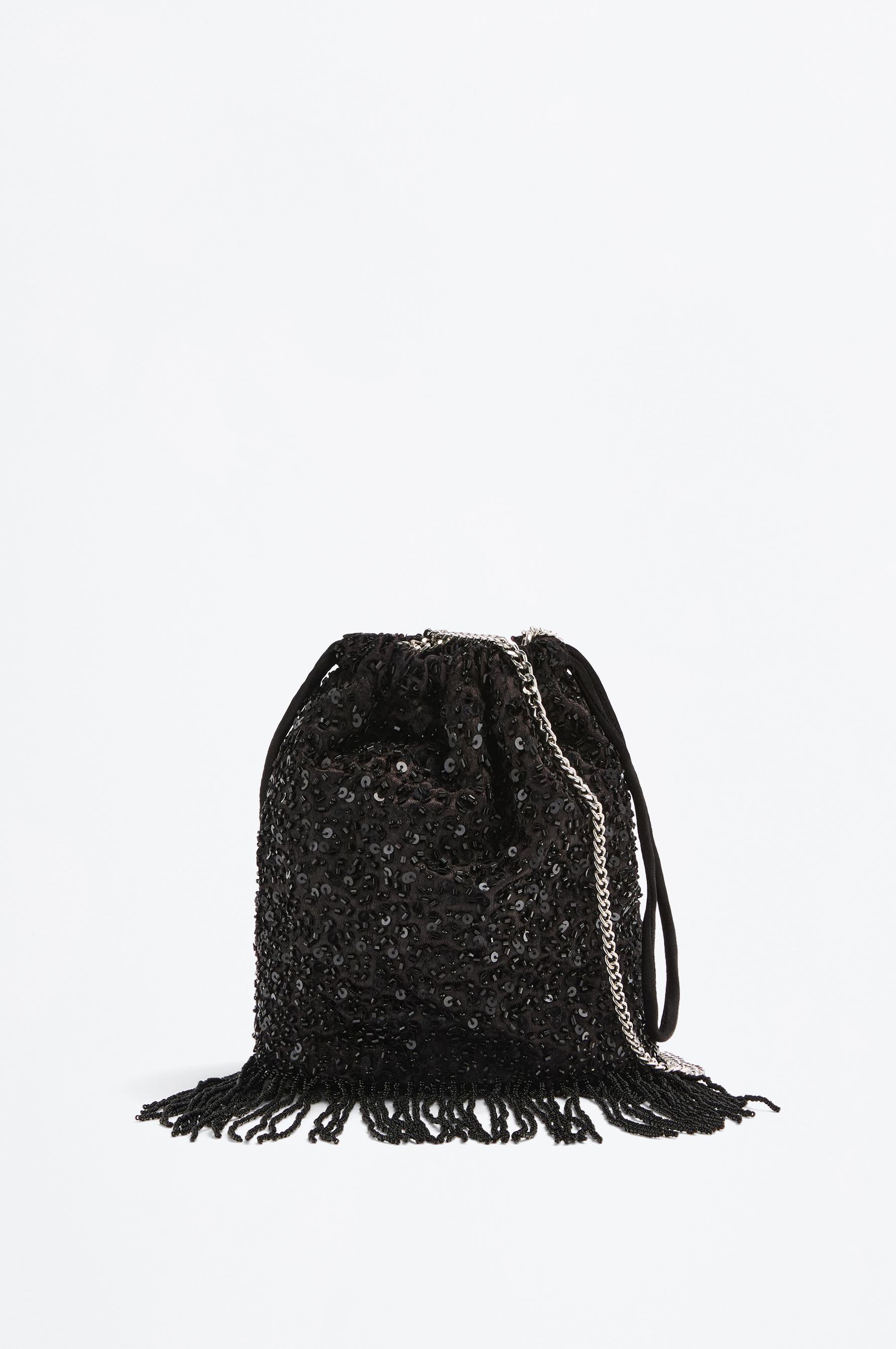 Bolso bombonera bandolera abalorios