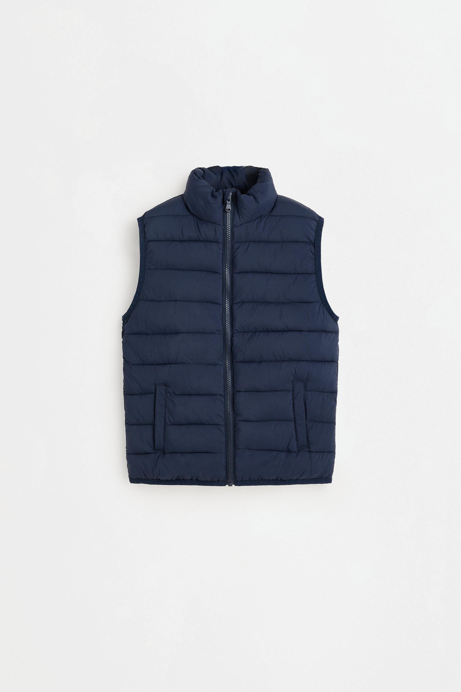 Lightweight quilted gilet — NAVY