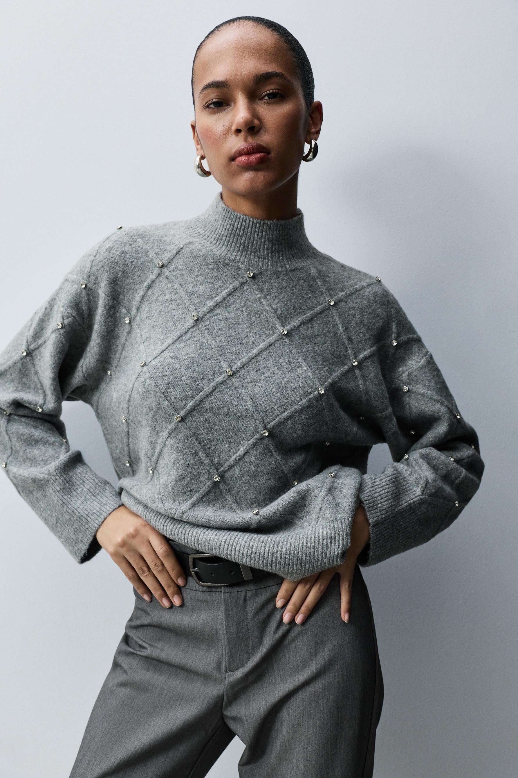 Jersey apliques brillantes