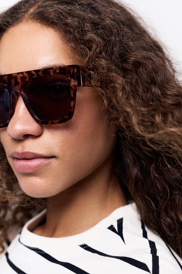 Rectangular tortoiseshell glasses — TORTOISESHELL 1