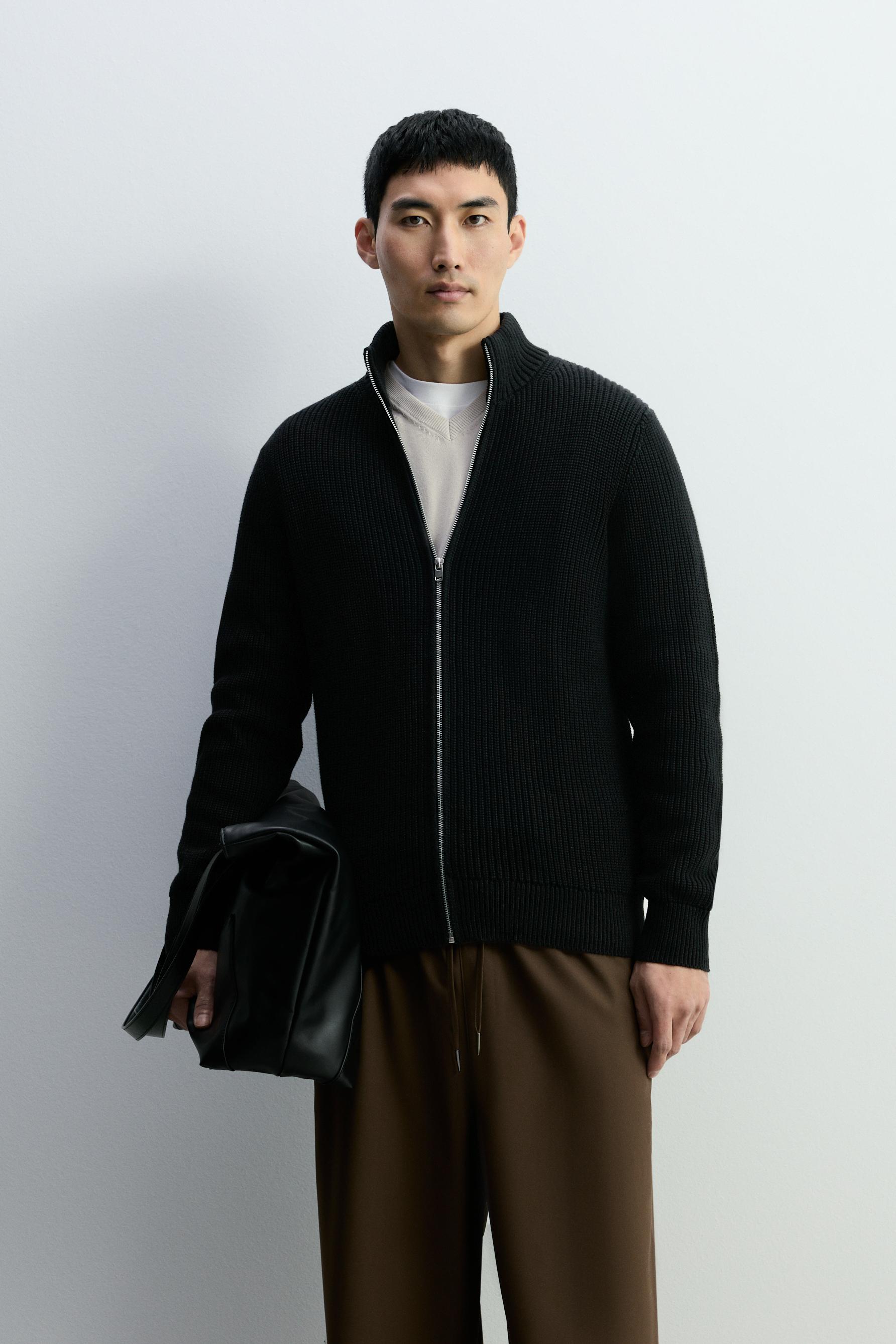 Chaqueta cremallera punto