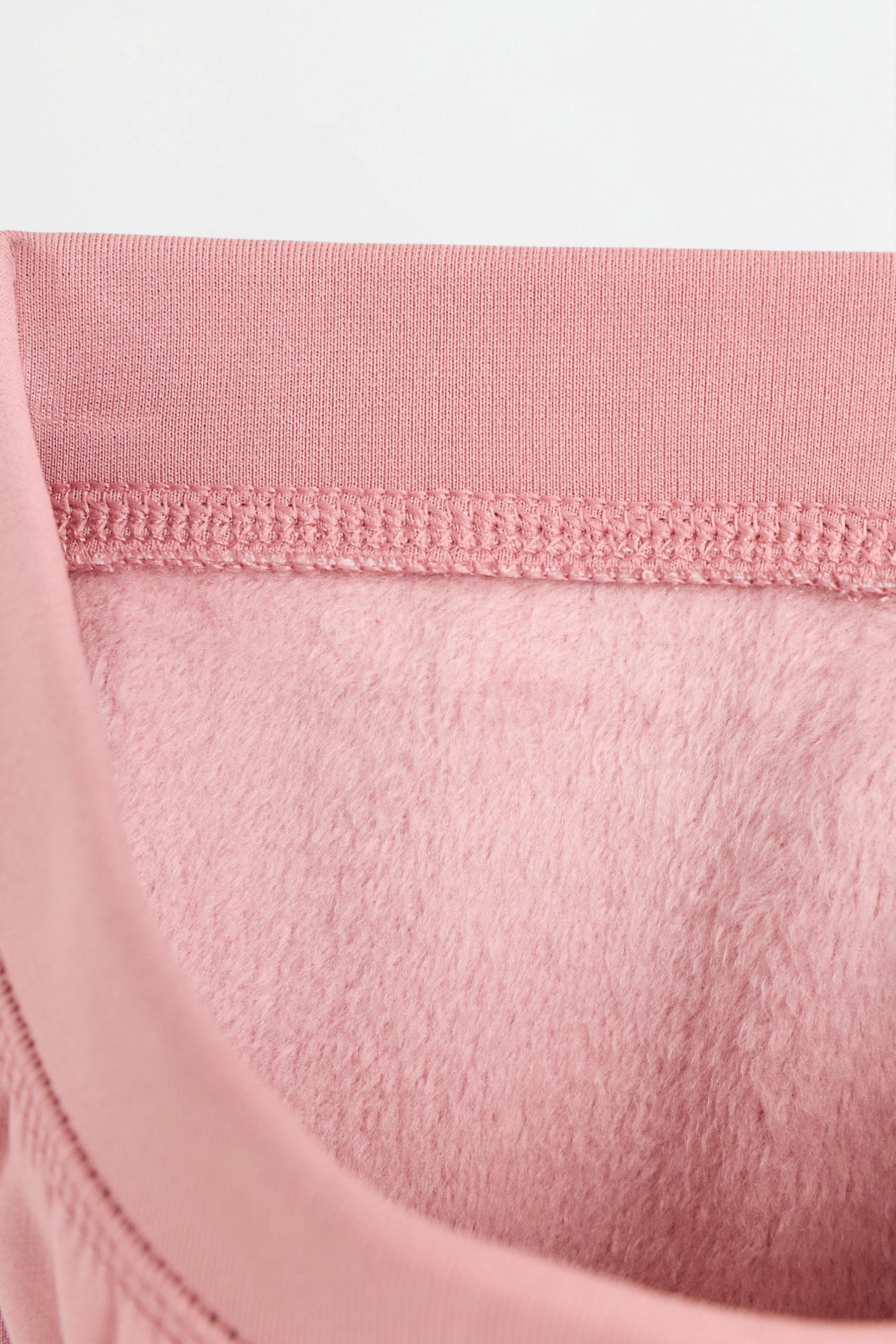 HEAVYWEIGHT Thermal Bell Bottom Leggings — PINK
