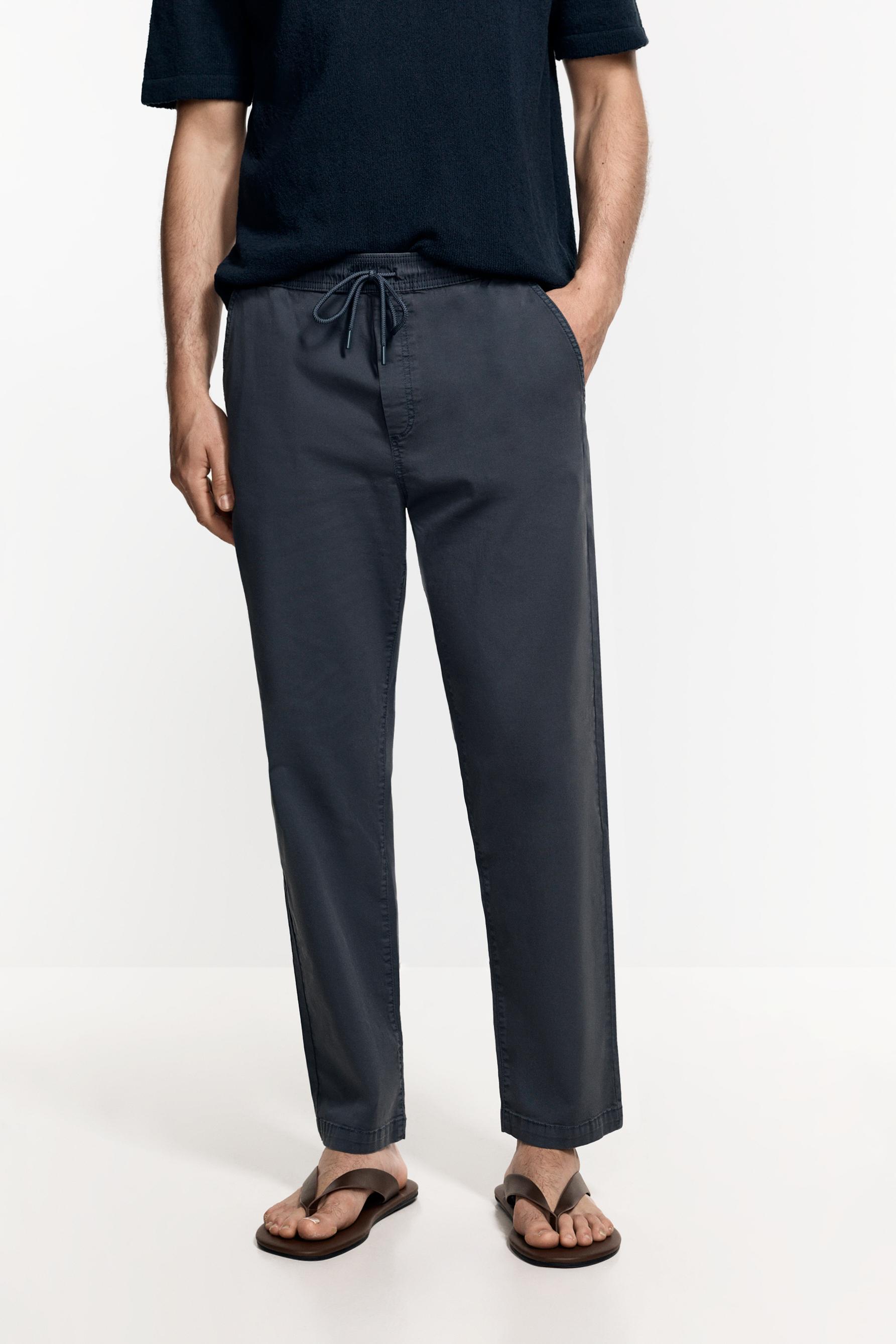 Slim fit jogger trousers — DARK BLUE