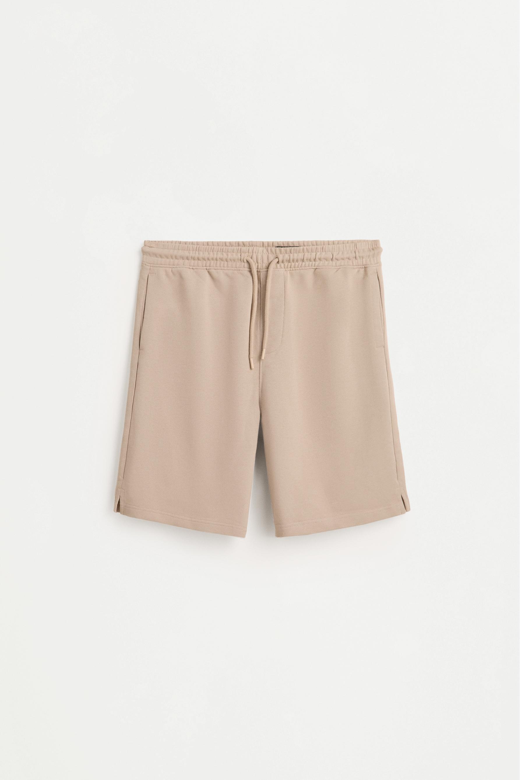 Tracksuit Bermuda shorts — PALE SAND