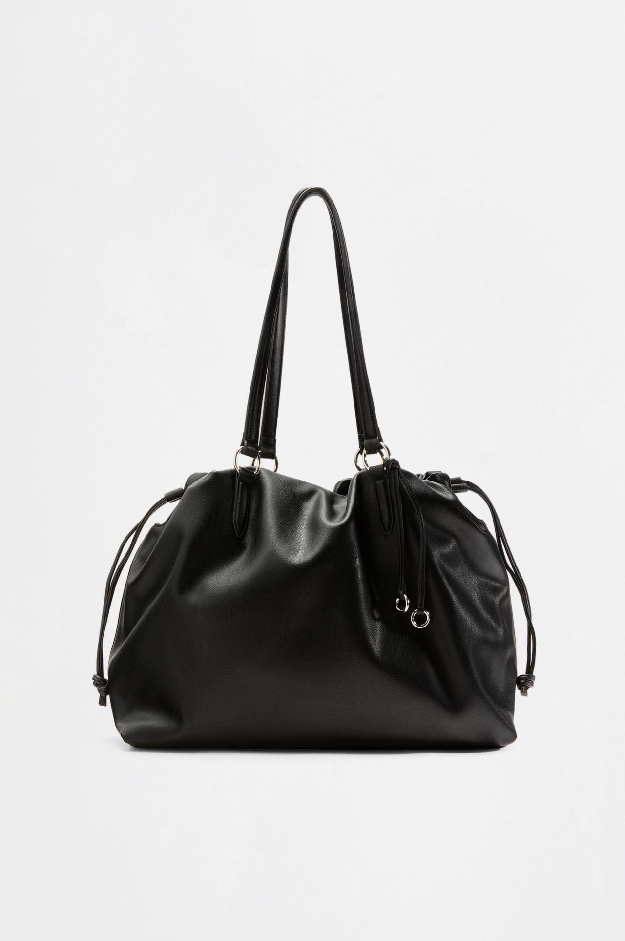 Soft shopper bag — BLACK