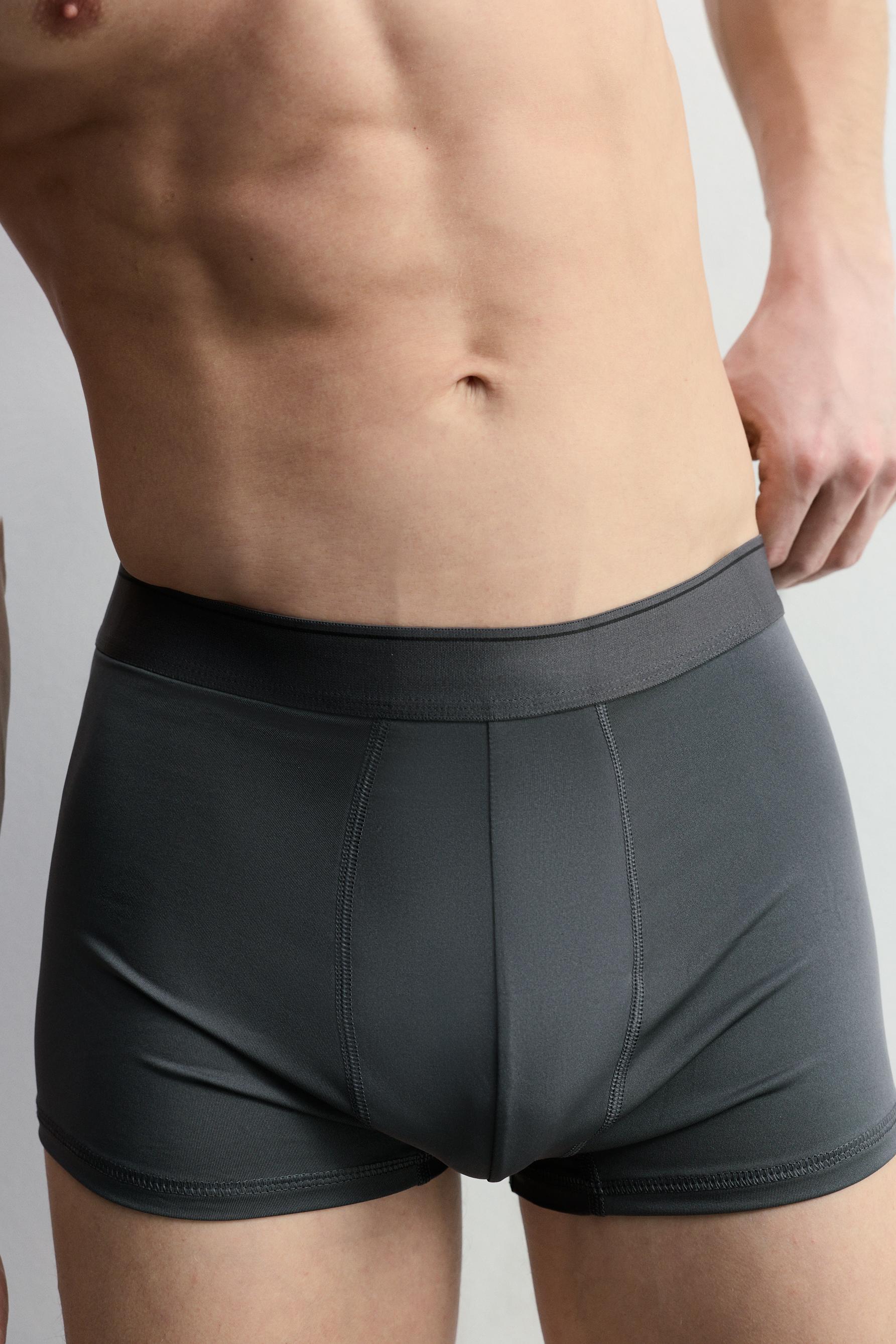 Microfibre boxers (Pack 3) — KHAKI