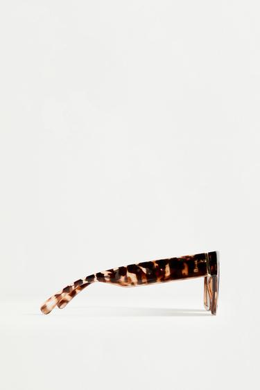 Rectangular tortoiseshell glasses — TORTOISESHELL 3
