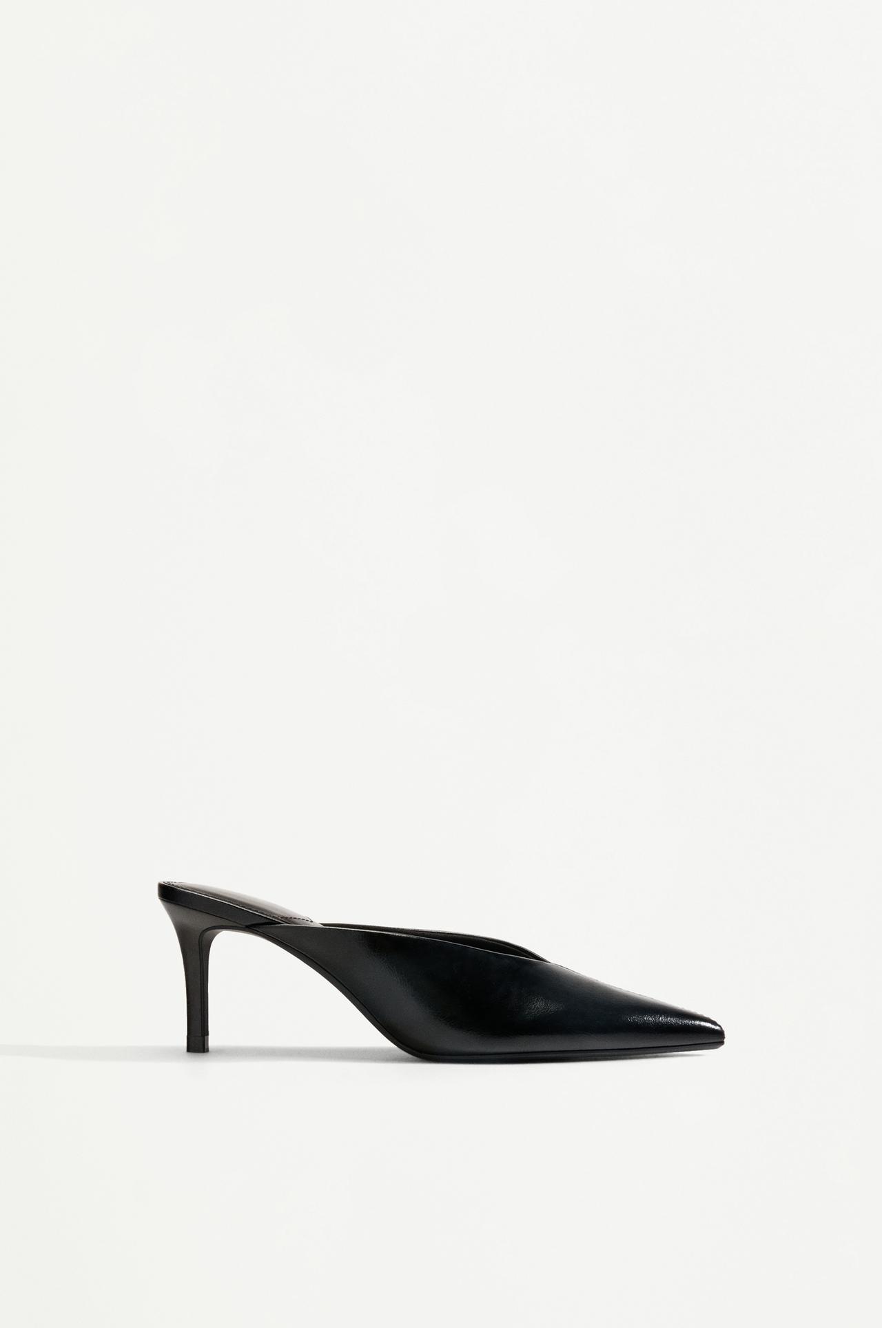 Slingback heels — BLACK
