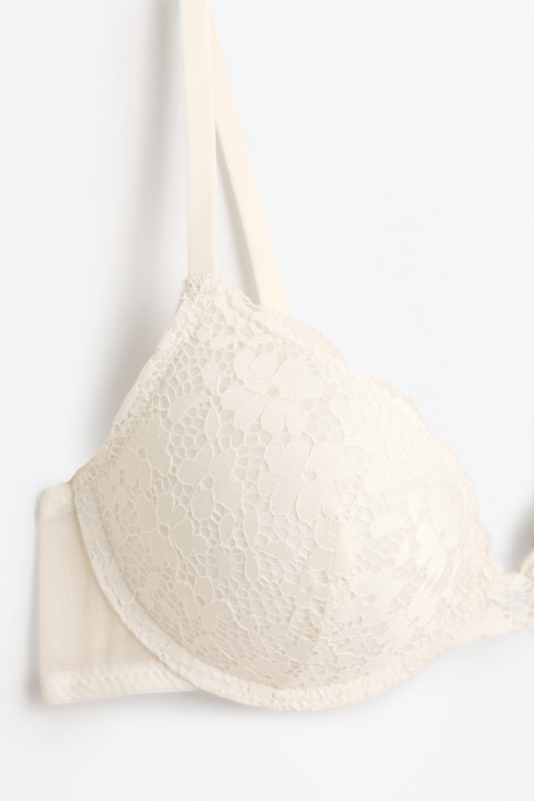 Classic lace bra — WHITE