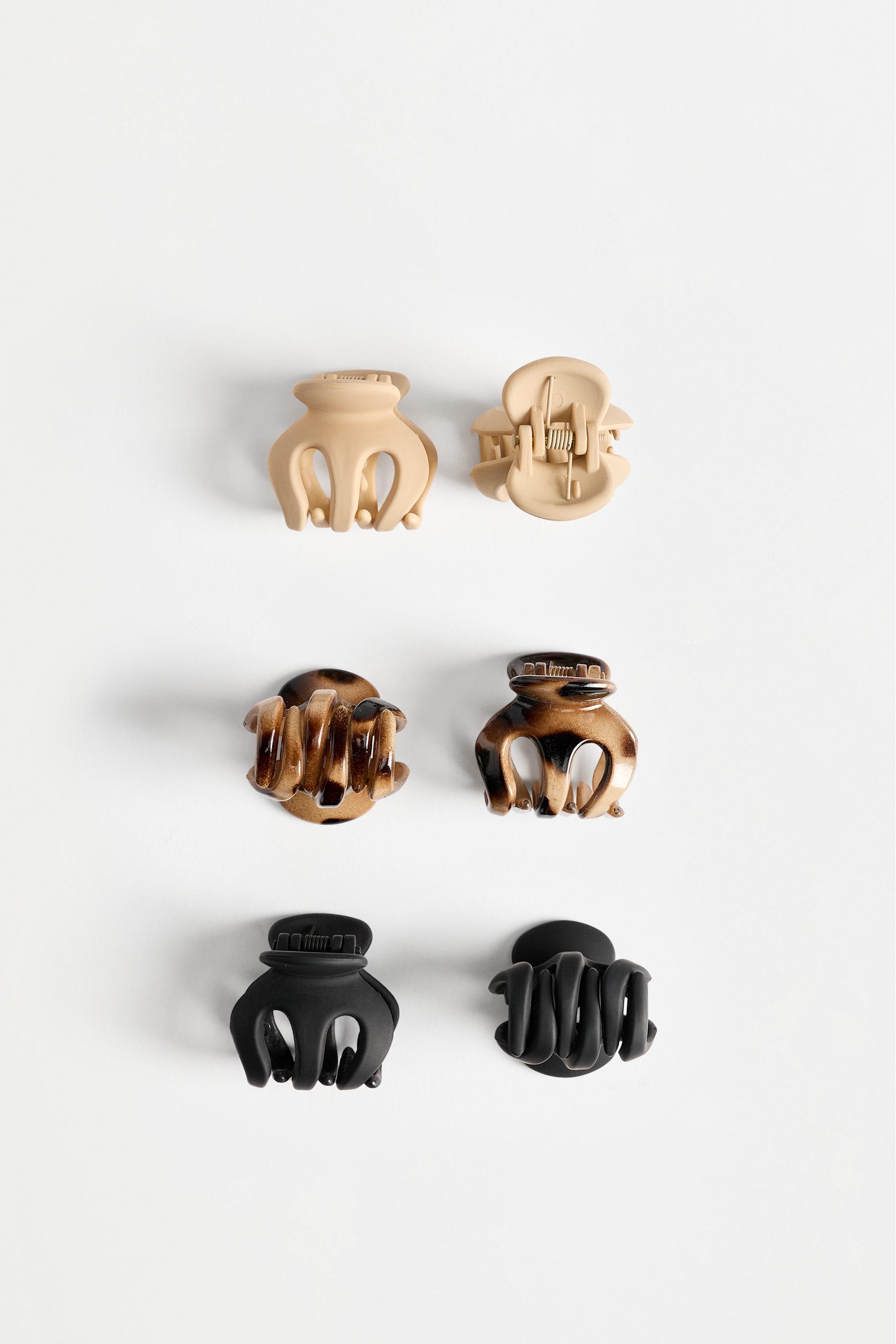 Hair clips (Pack of 6) — TORTOISESHELL