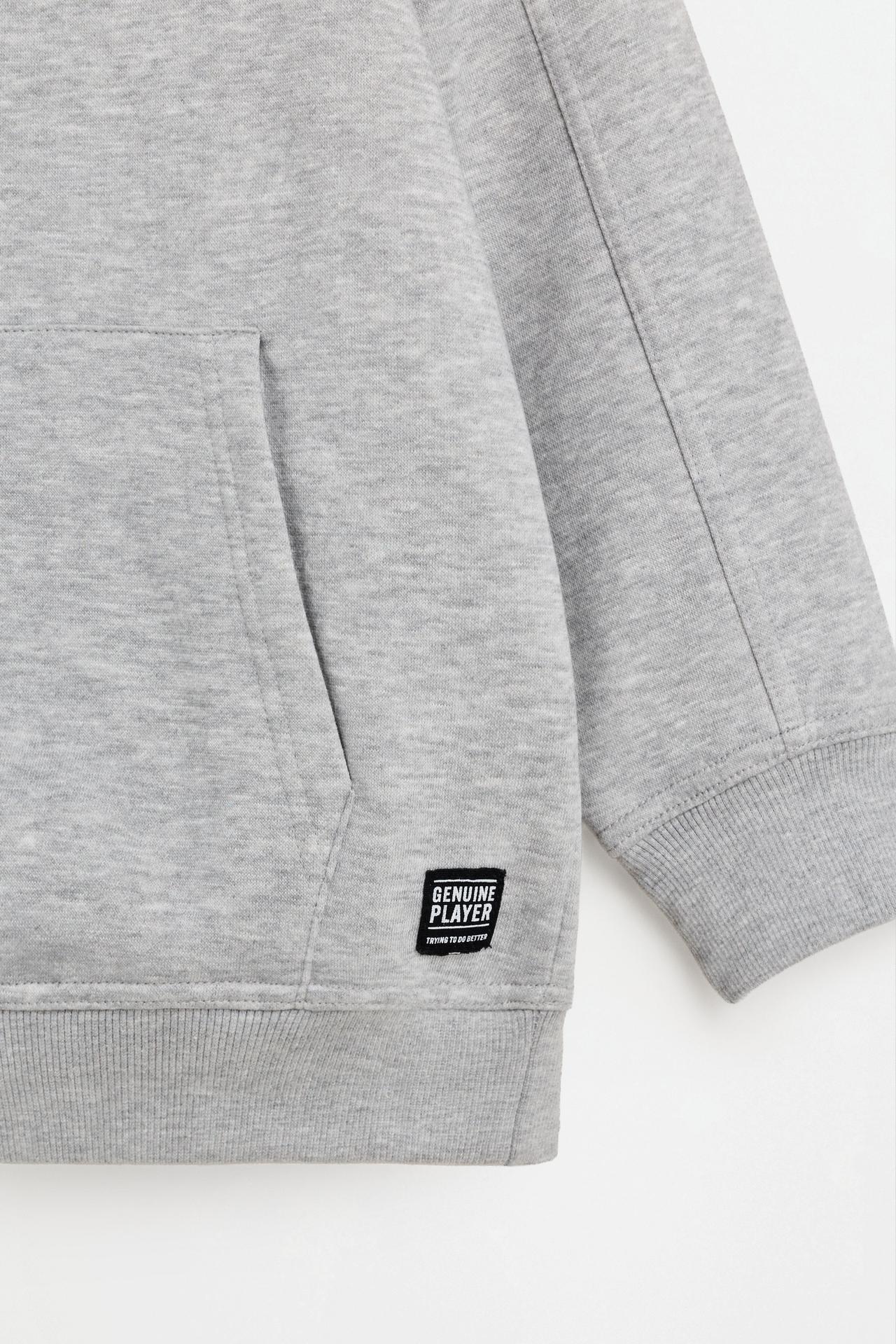 Hoodie — GREY MARL