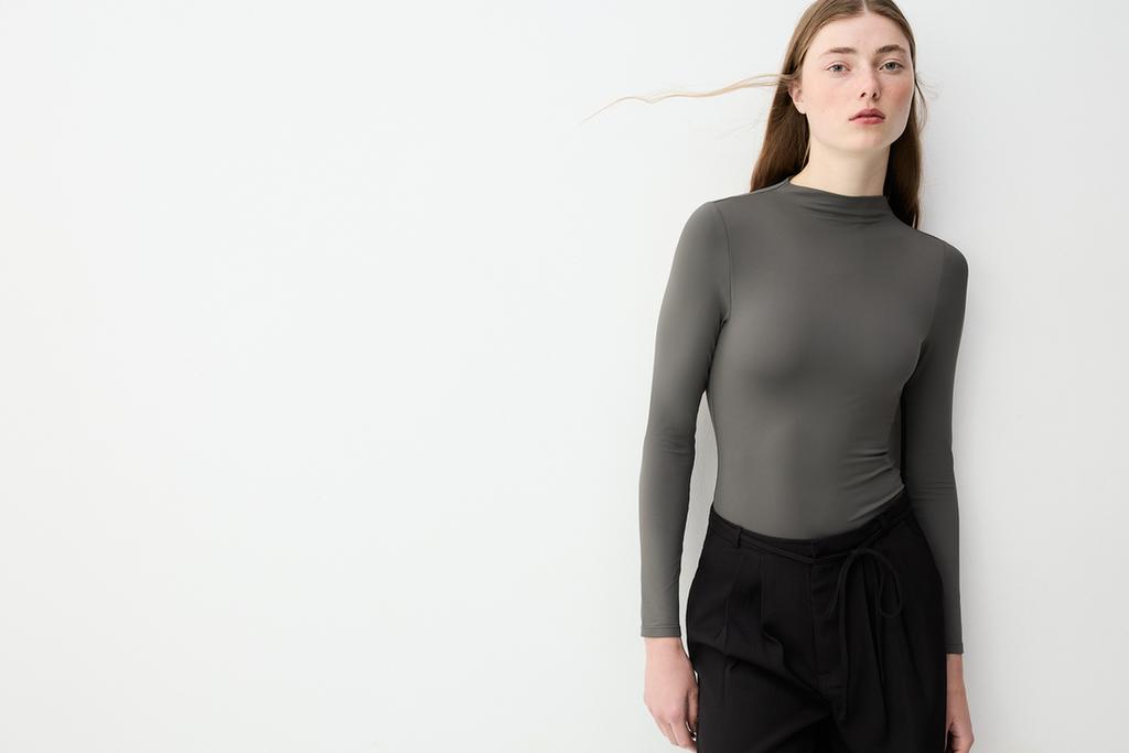 Long sleeve polyamide bodysuit