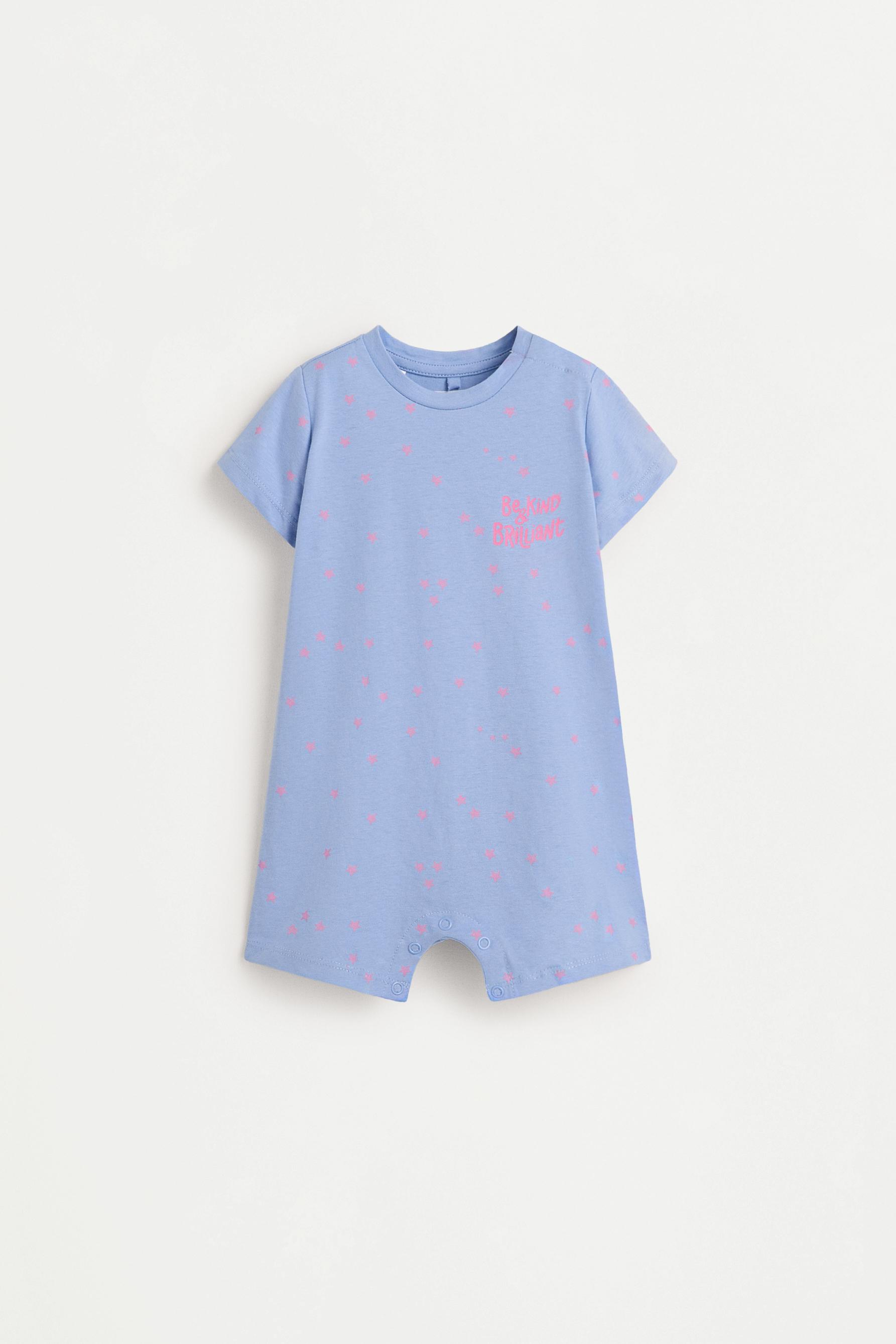 Short printed sleepsuit — LILAC