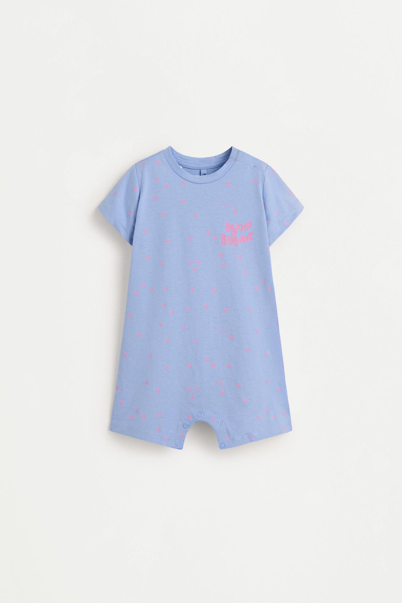 Short printed sleepsuit — LILAC