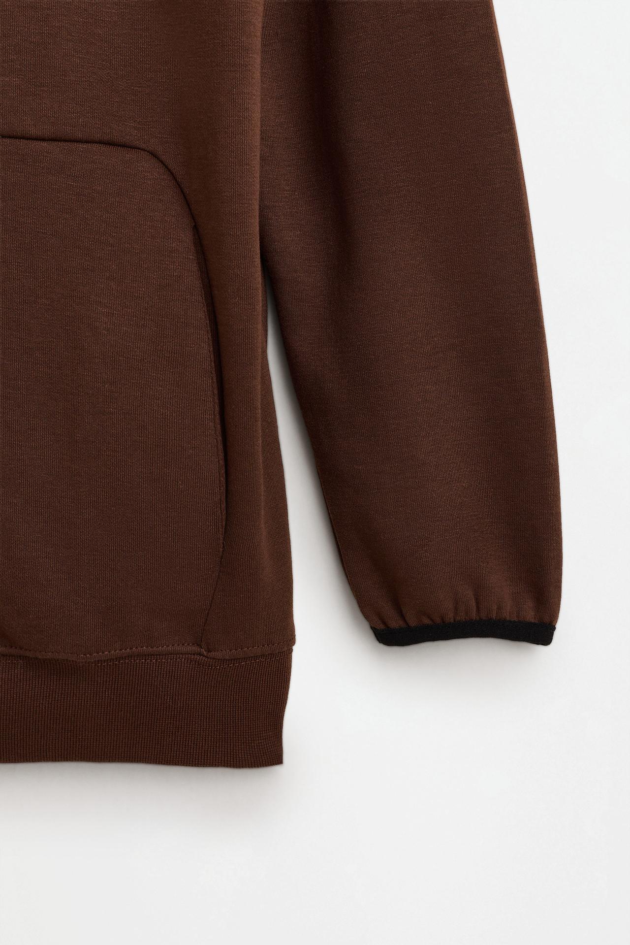 Interlock hoodie — BROWN
