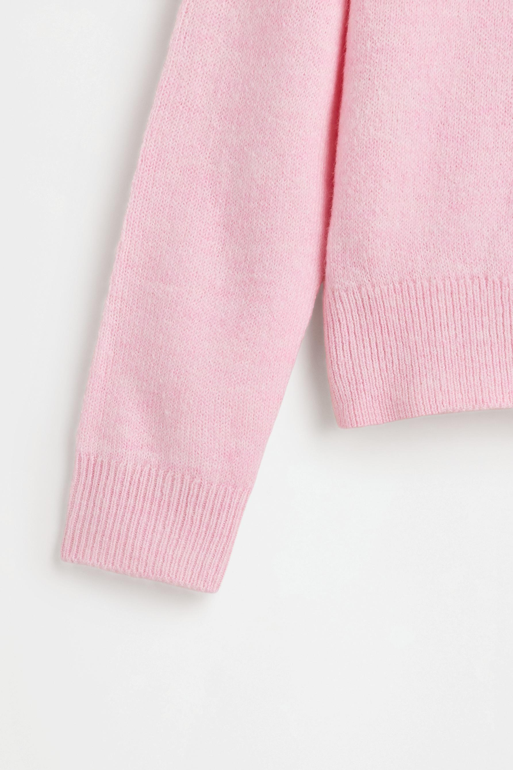 Fluffy knit sweater — PINK