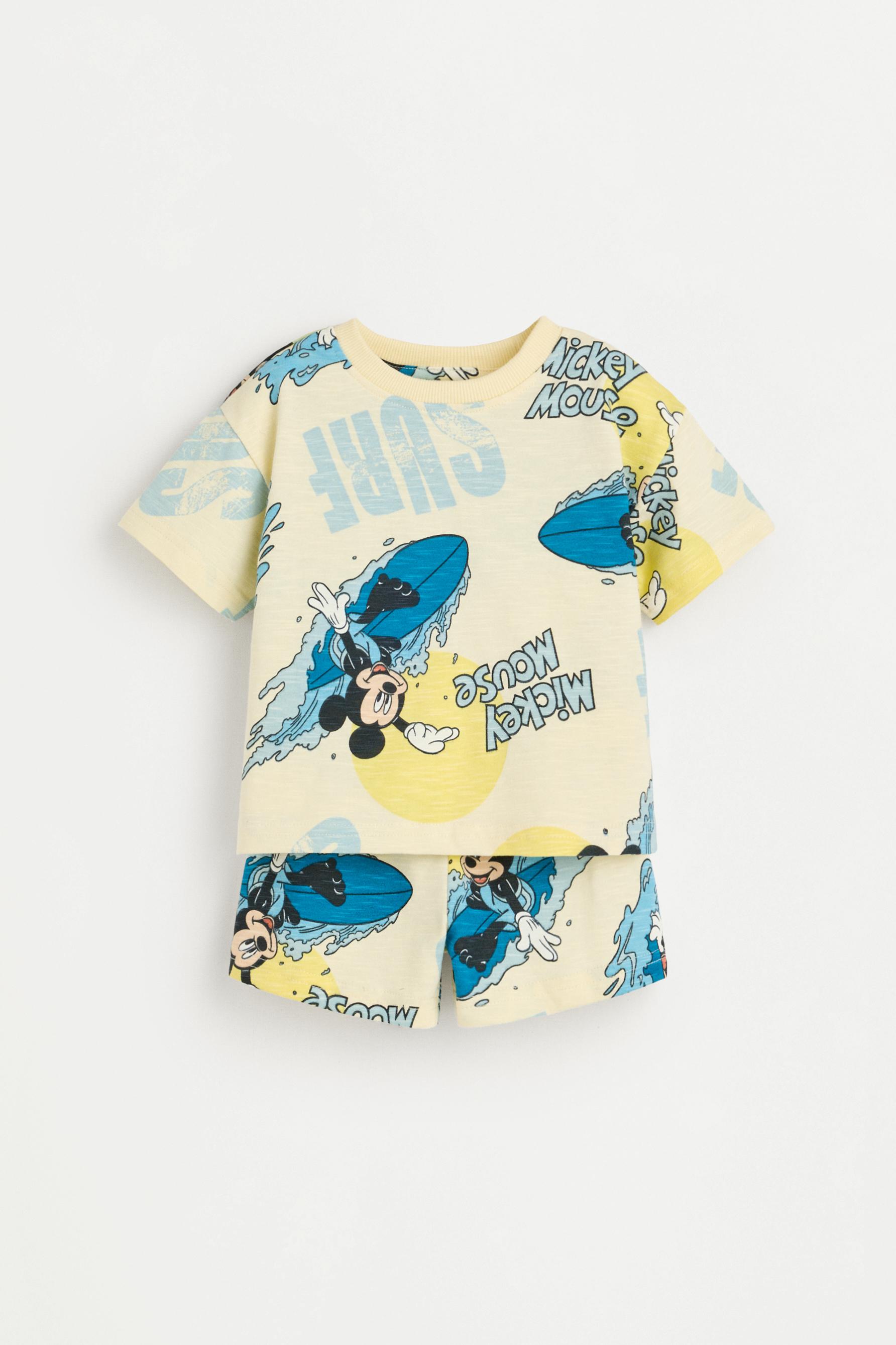 Mickey Mouse ©Disney T-shirt and Bermuda shorts set — VANILLA