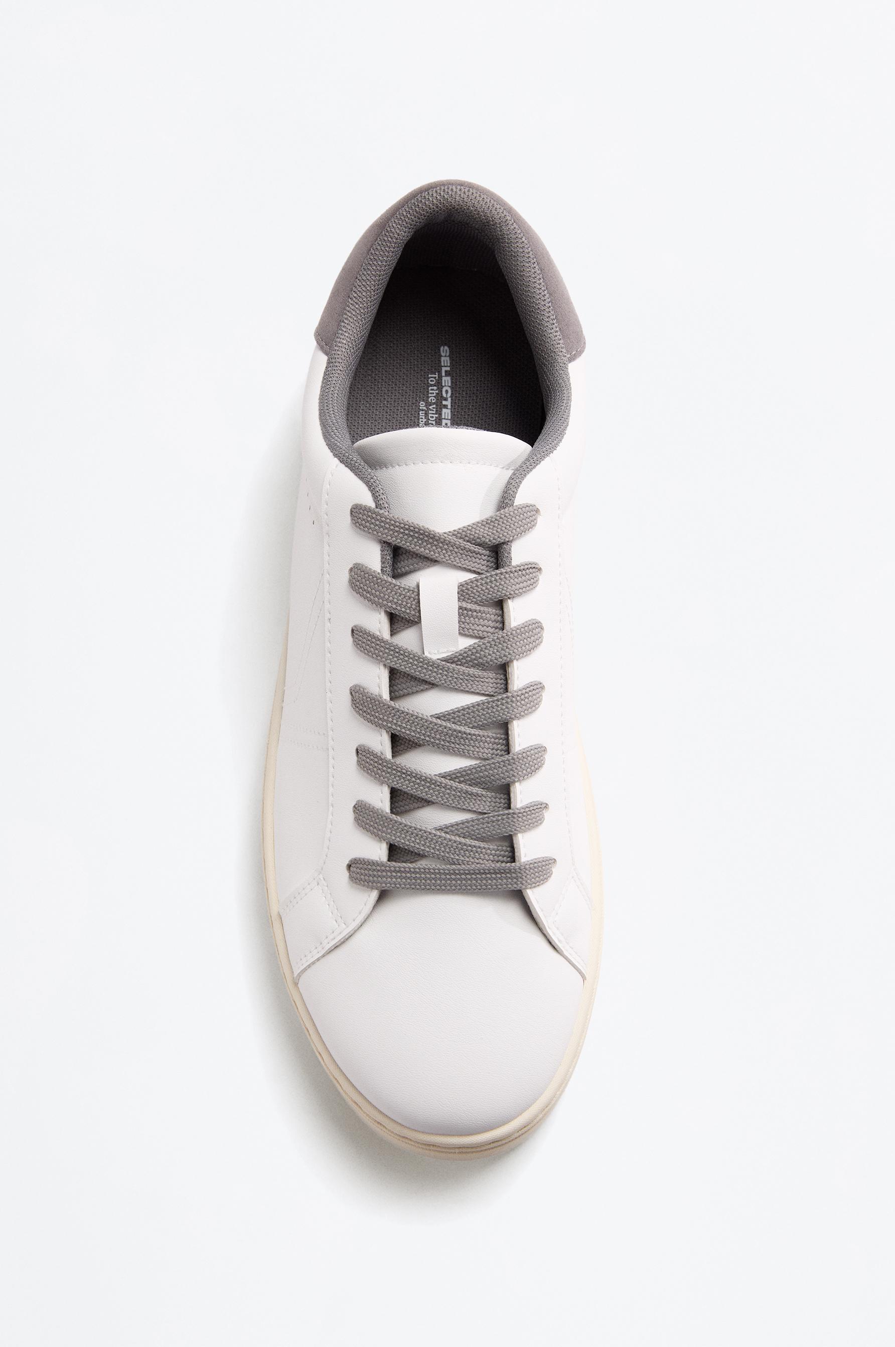 Contrast sneakers — WHITE