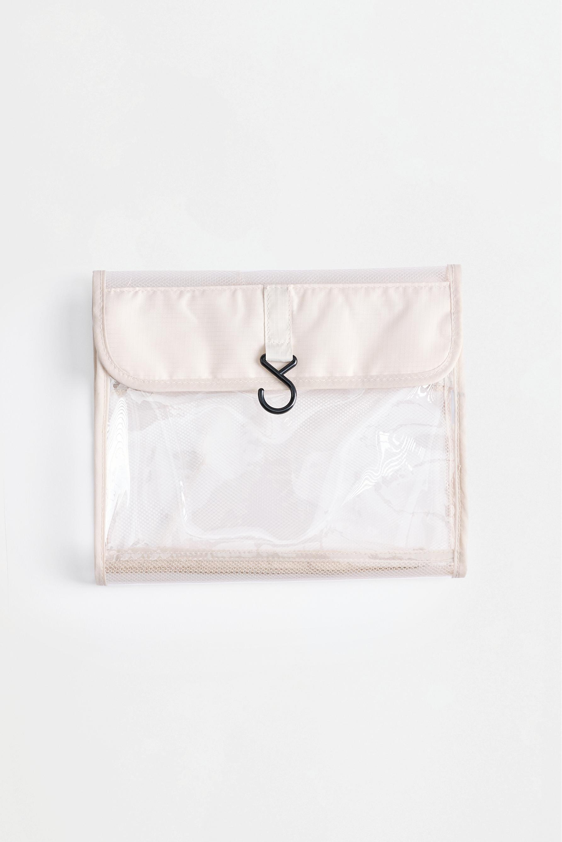 Foldable travel toiletry bag — ECRU