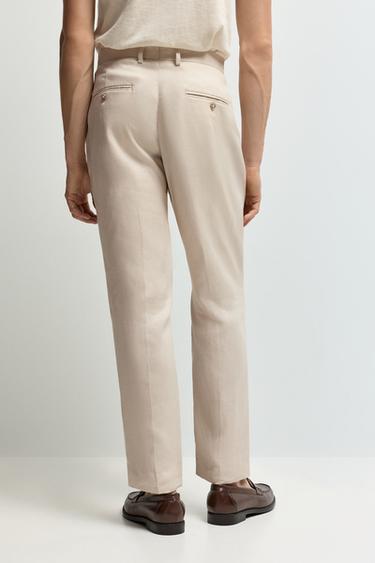 100% linen suit trousers — ECRU 4