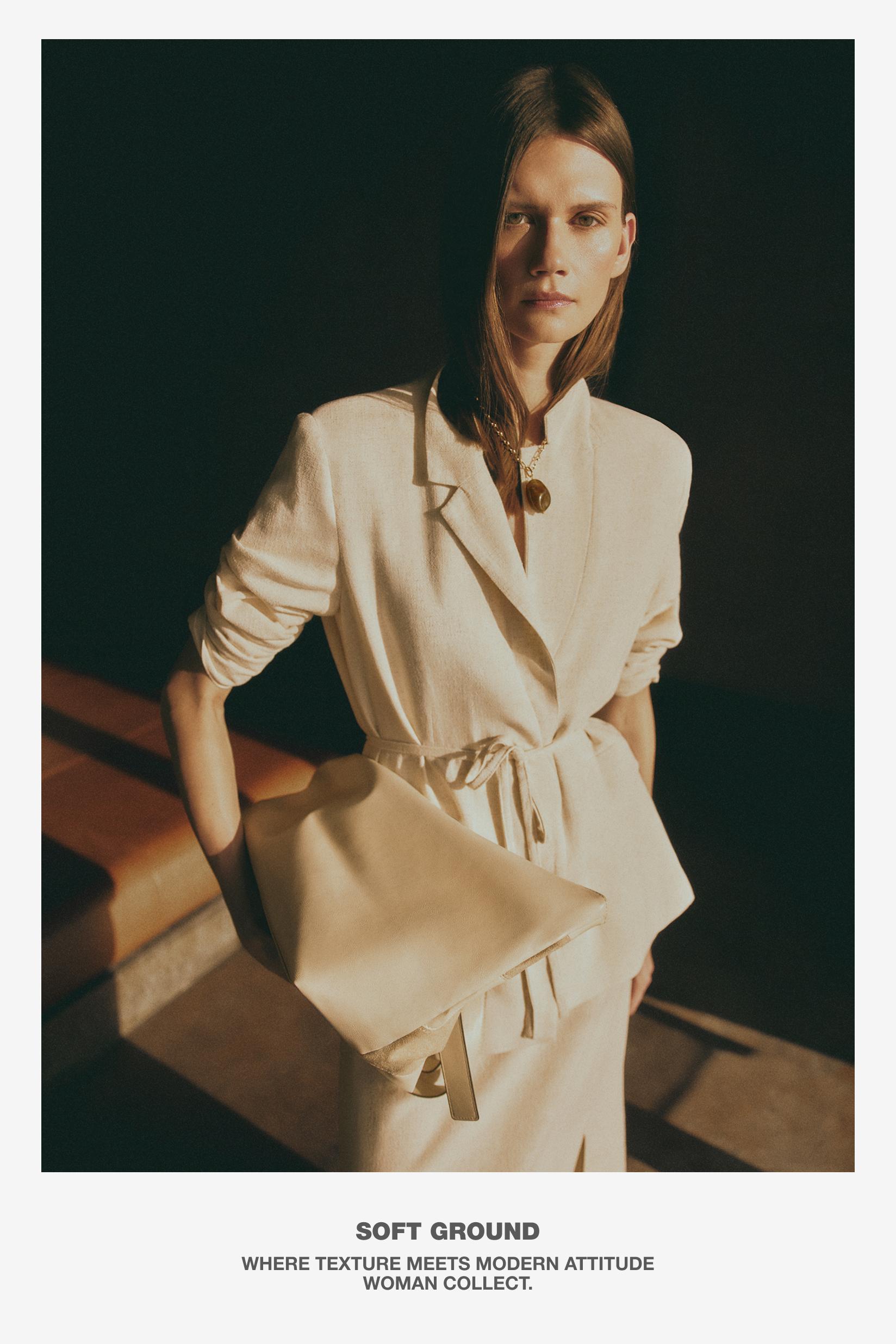 Rustic blazer — BEIGE