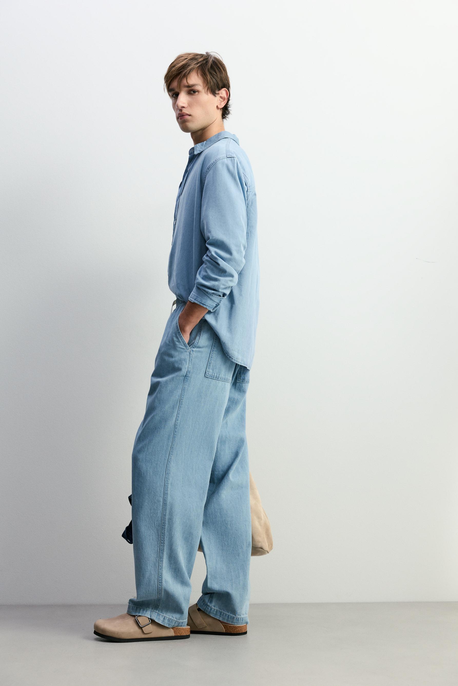 Baggy jogger jeans — PALE BLUE