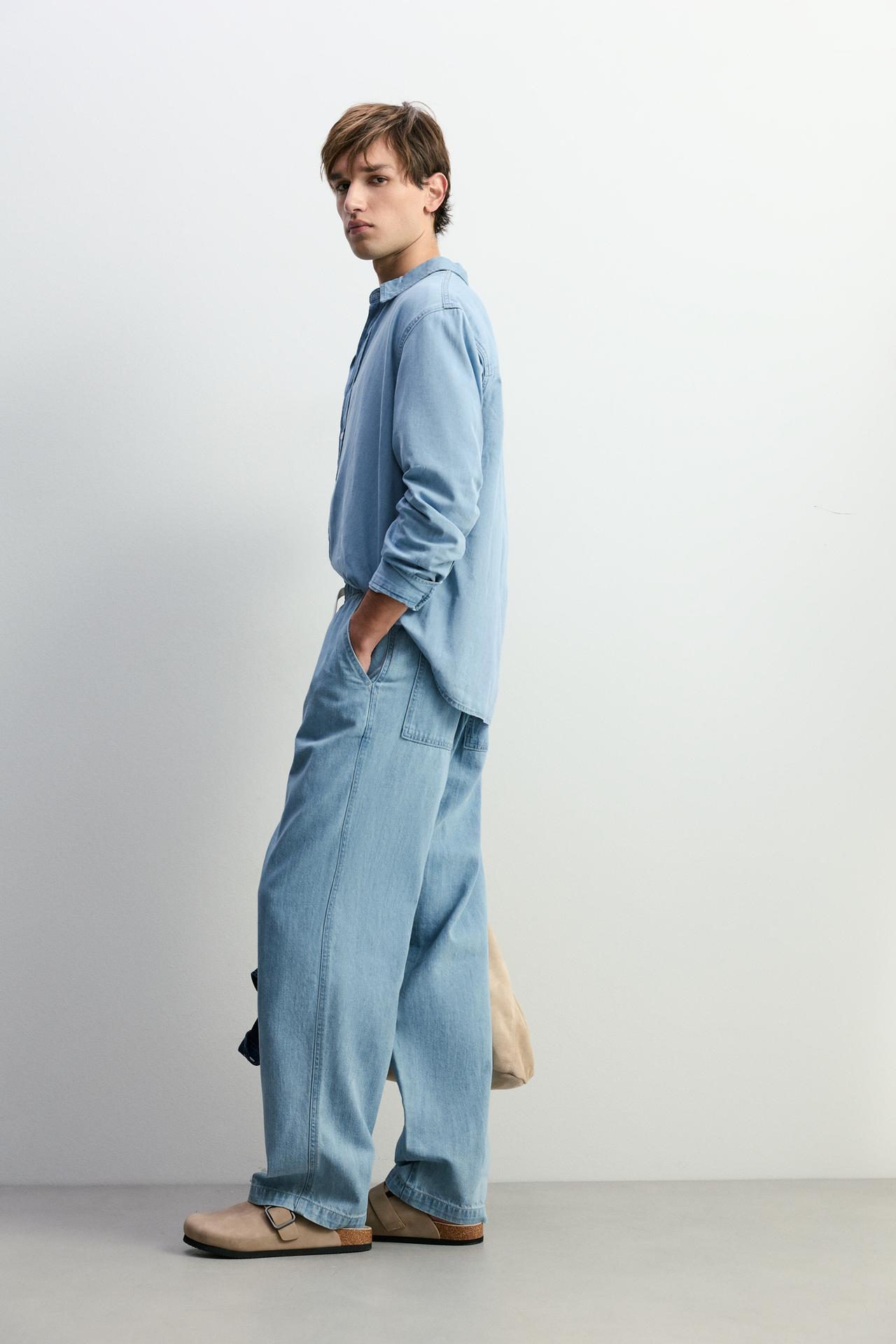 Baggy jogger jeans — PALE BLUE