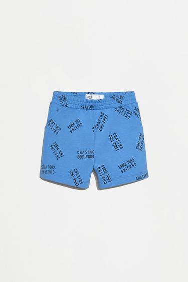 Printed T-shirt and Bermuda co-ord — DEEP BLUE 3