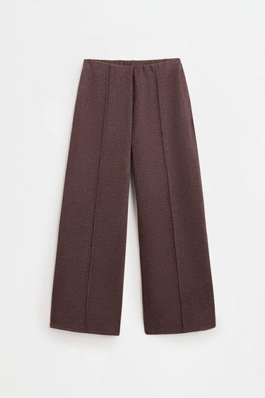 Pleated wide-leg trousers — CHOCOLATE 6