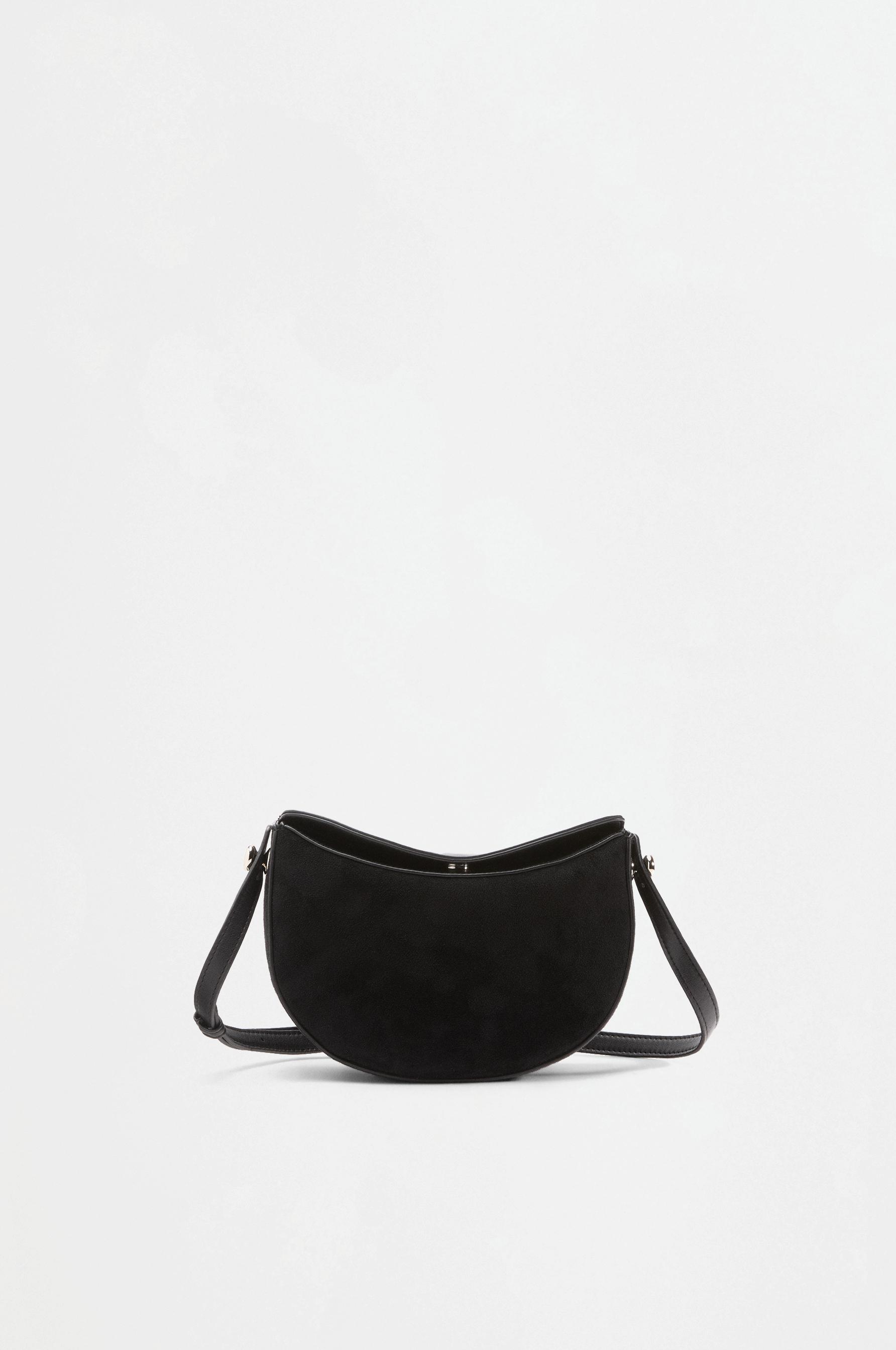 Half-moon crossbody bag — BLACK