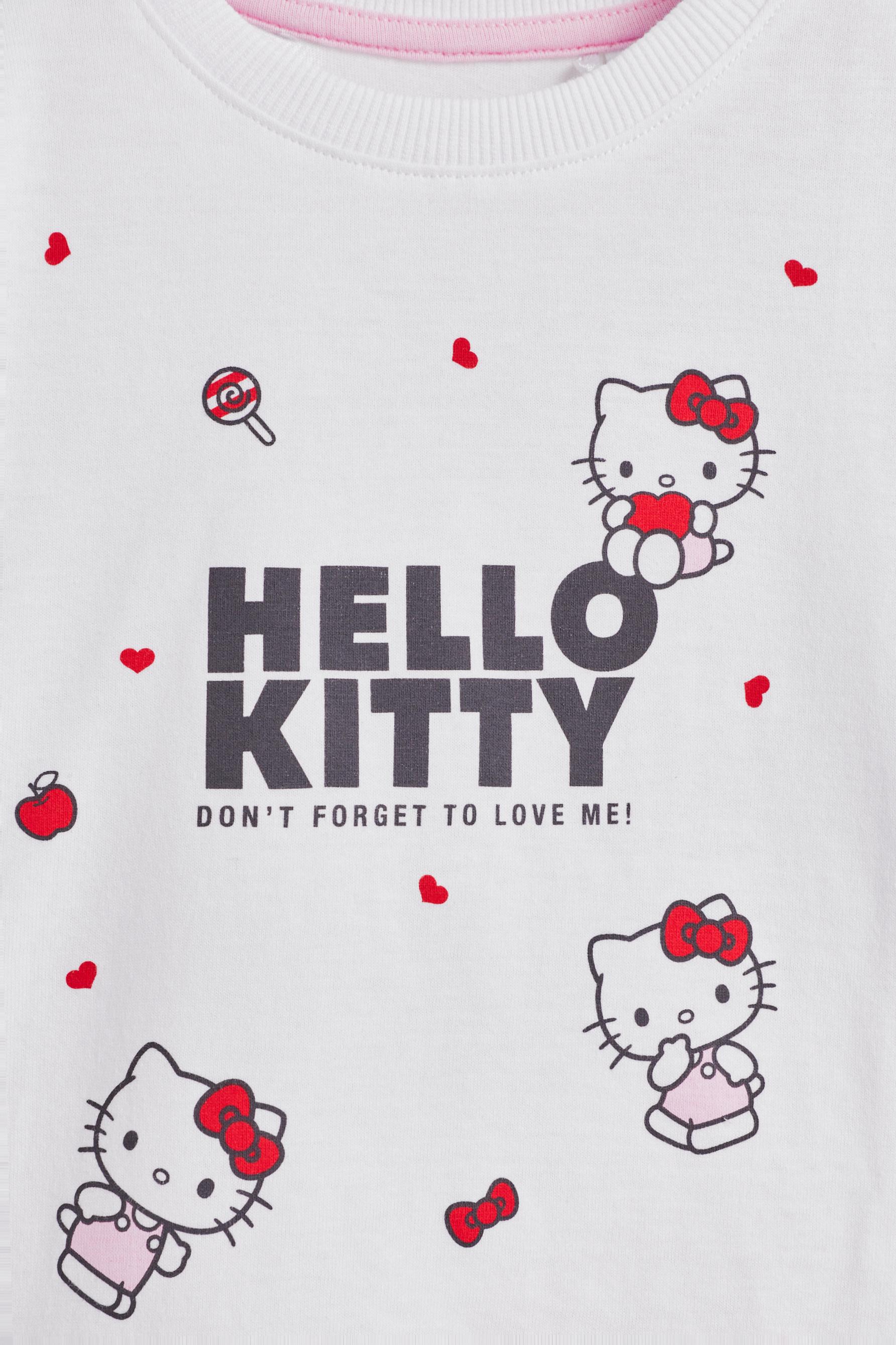 Hello Kitty ©SANRIO T-shirt and leggings set — WHITE