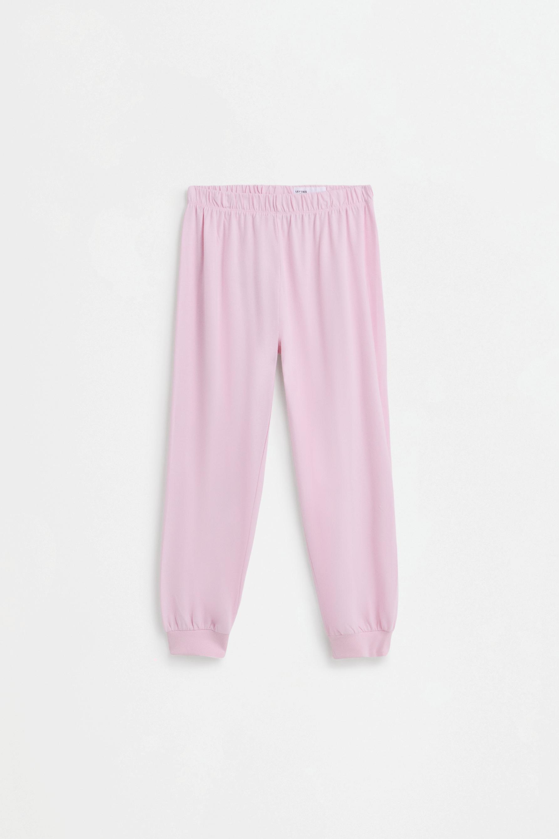 Long printed pyjamas — PALE MAUVE