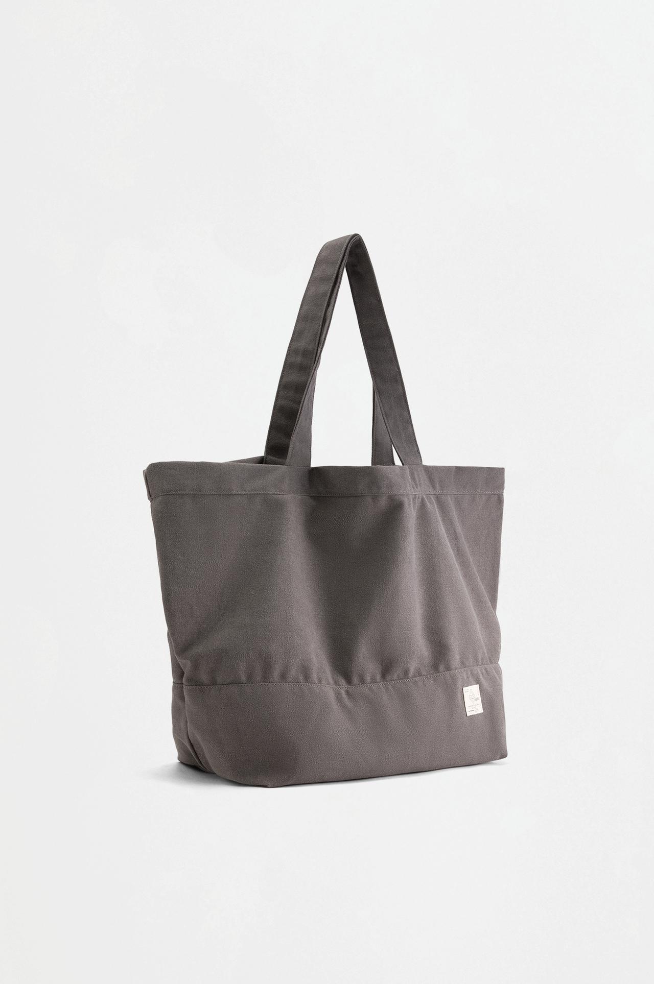 Canvas shopper bag — GREY