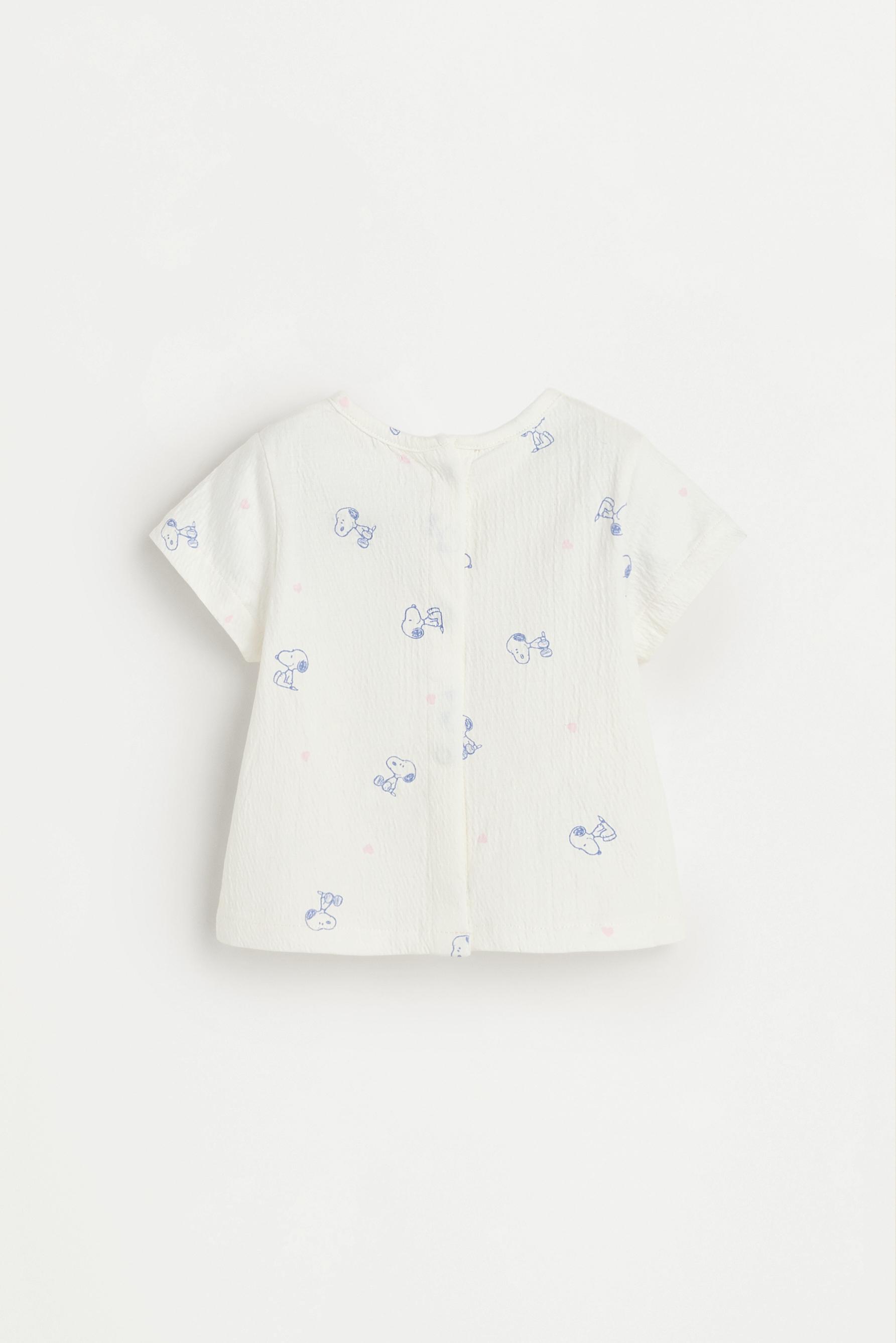 Snoopy Peanuts™ T-shirt and bloomer set — WHITE